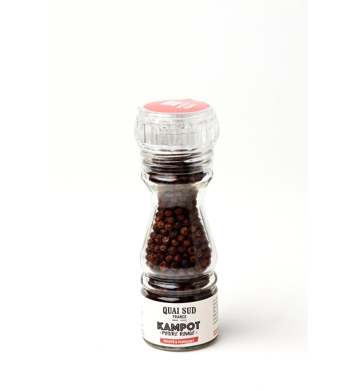 SPICES & CO Spices and Peppers of the World | 60g | Red Pepper Mill "Kampot" (Cambodia)