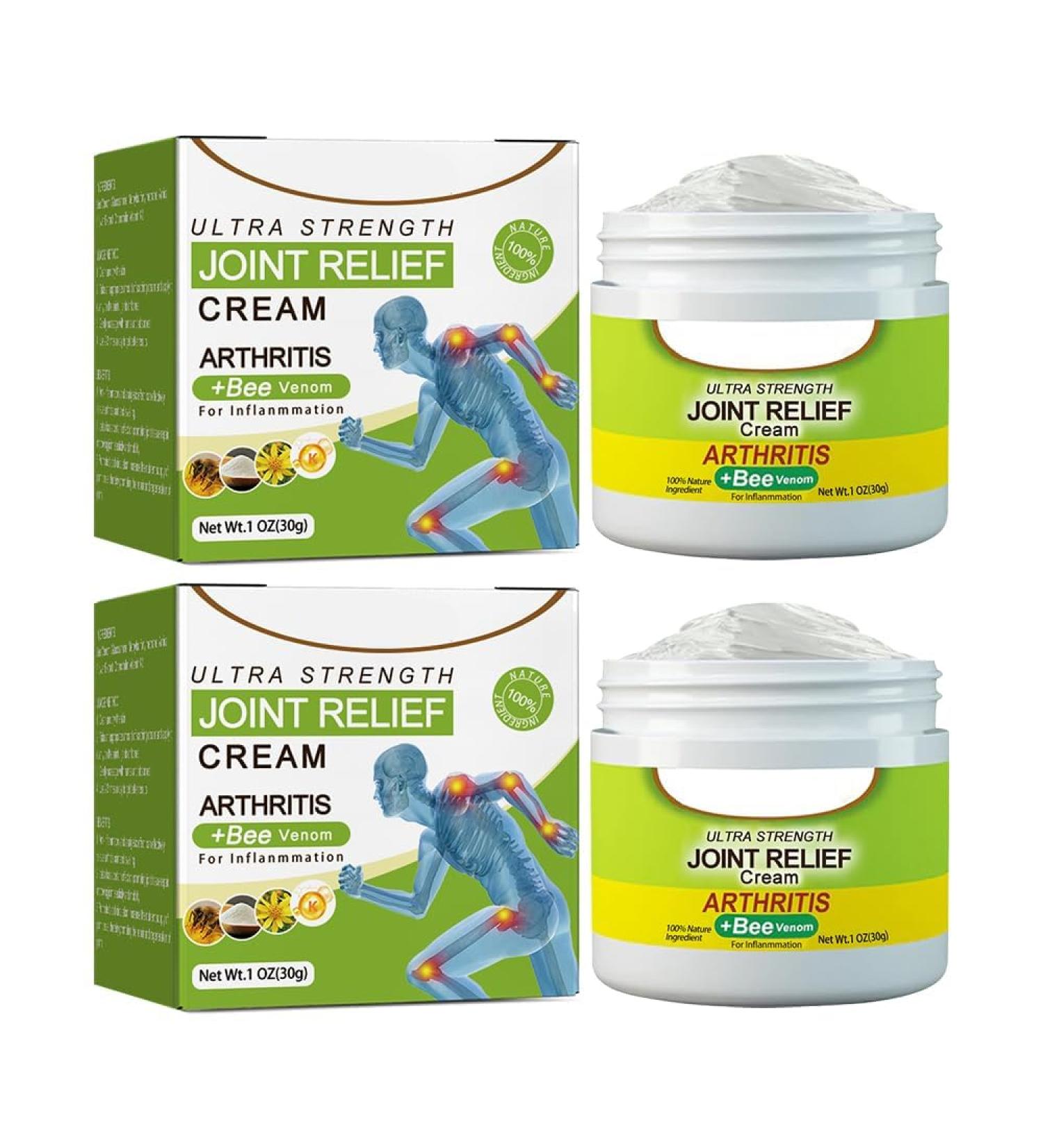 2 x Beevana Bee Venom Joint and Bone Therapy Cream Beevana Ultra Strength Pain Relief Cream Soother Comfy Muscles Provides for Back Neck Hands Feet - Buy Online on GoSupps.com