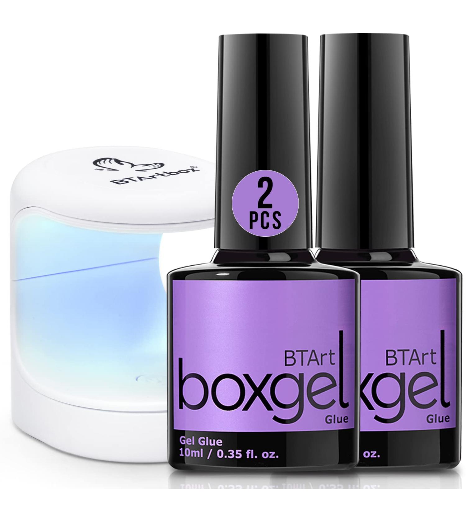 BTArtbox Gel Nail Glue - 2PCS 10ML 4 in 1 Strong False Nail Glue Kit for Acrylic Nails - Long Lasting Formula for 28+ Days - Buy Online on GoSupps.com