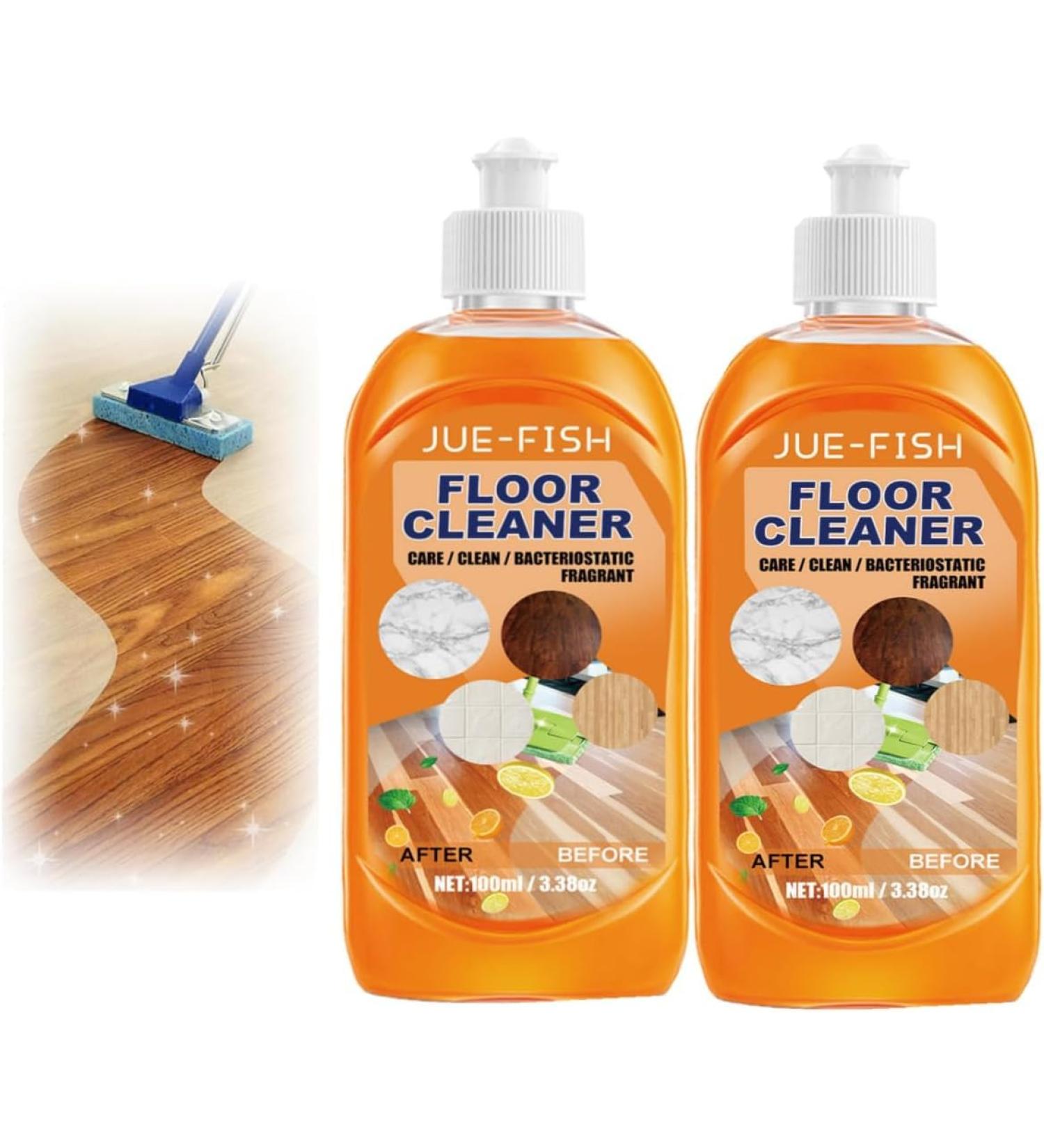 Floor Cleaner Powerful Floor Cleaner Powerful Decontamination Floor Cleaner Floor Cleaner Liquid Scratch Polish Natural Decontamination Floor Cleaner with Fresh Lemon Smell (2PCS) - Buy Online on GoSupps.com