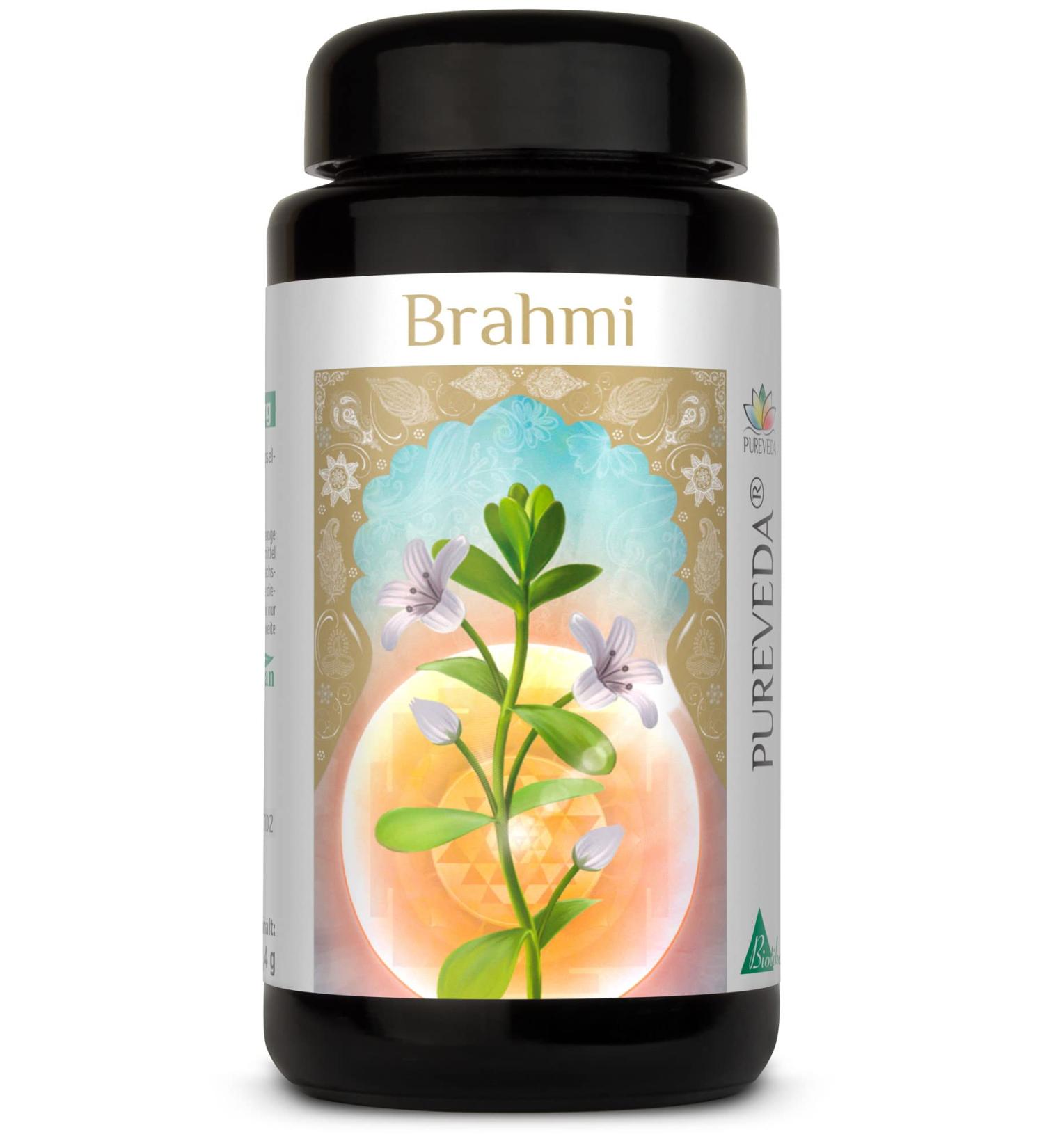 Buy Pureveda Brahmi 500mg - Wild Collection 20% Bacosides No Additives | Daily Dose Supplement - BIOTIKON  - Buy Online on GoSupps.com