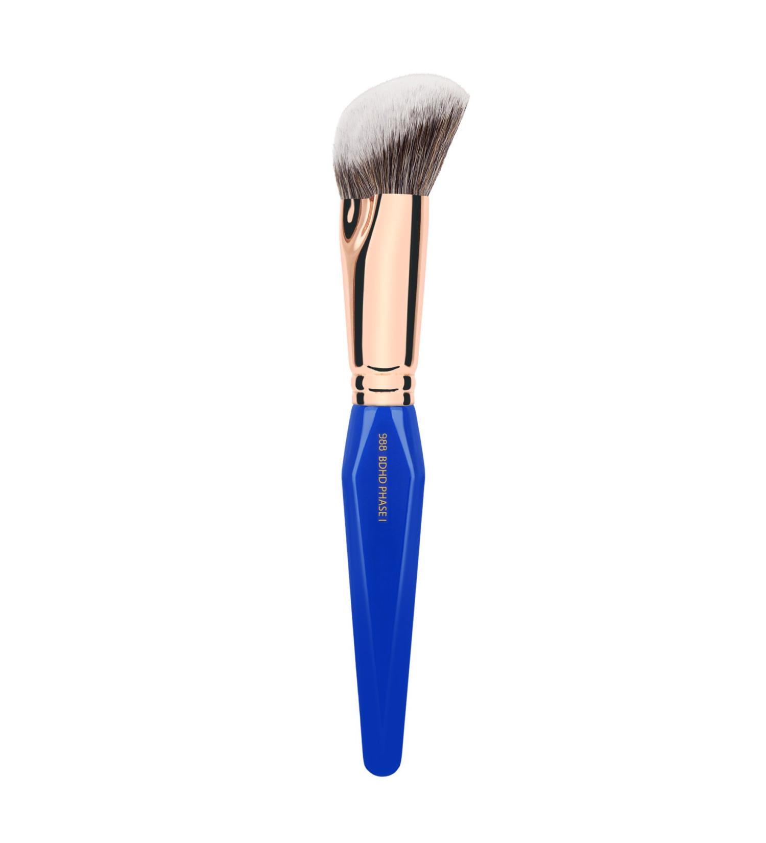 Bdellium Tools Professional Makeup Brush - Golden Triangle 988 BDHD Phase I | Vegan & Soft Synthetic Fibers for Precision & Blending (Blue 1pc) - International Shipping Available - Buy Online on GoSupps.com