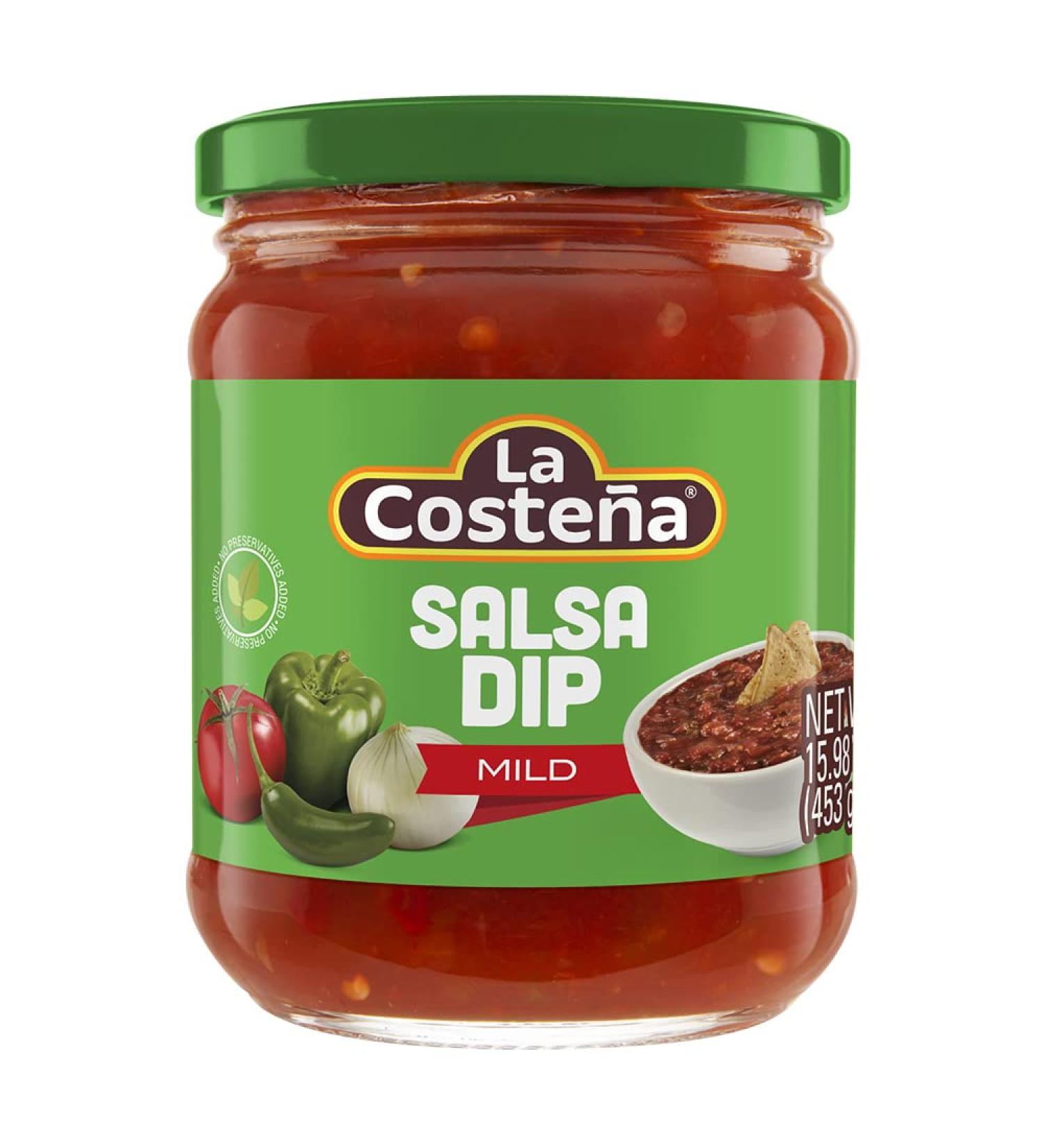 La Costena Salsa Dip Mild 453g / Mexican Mild Salsa Sauce Tomato and Jalapeno Peppers Red Salsa Dip - Buy Online on GoSupps.com