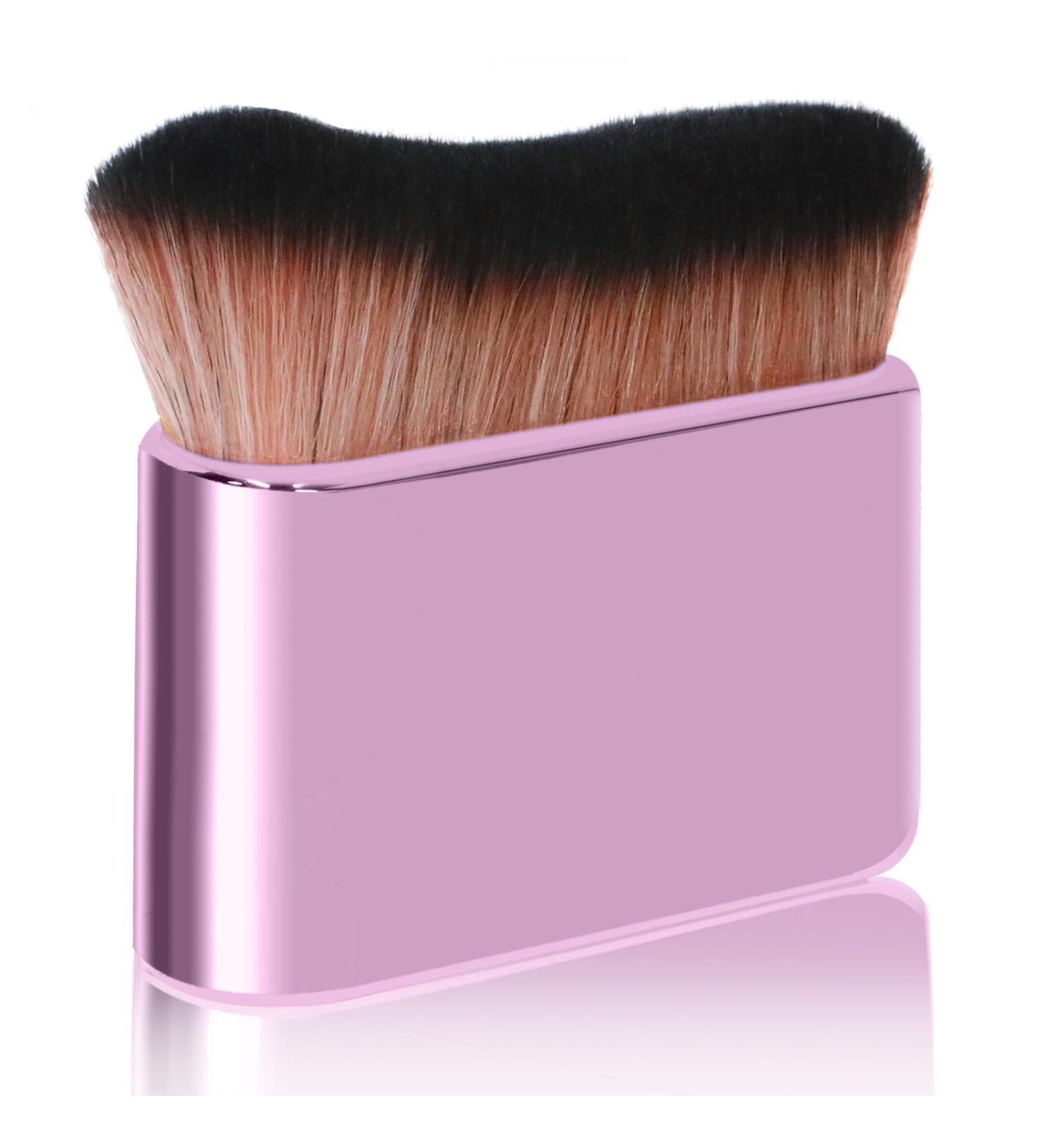 Self Tanner Brush - Portable Applicator for Flawless Bronzing | Blend Makeup for Face Neck & Body - Pink - Buy Online on GoSupps.com