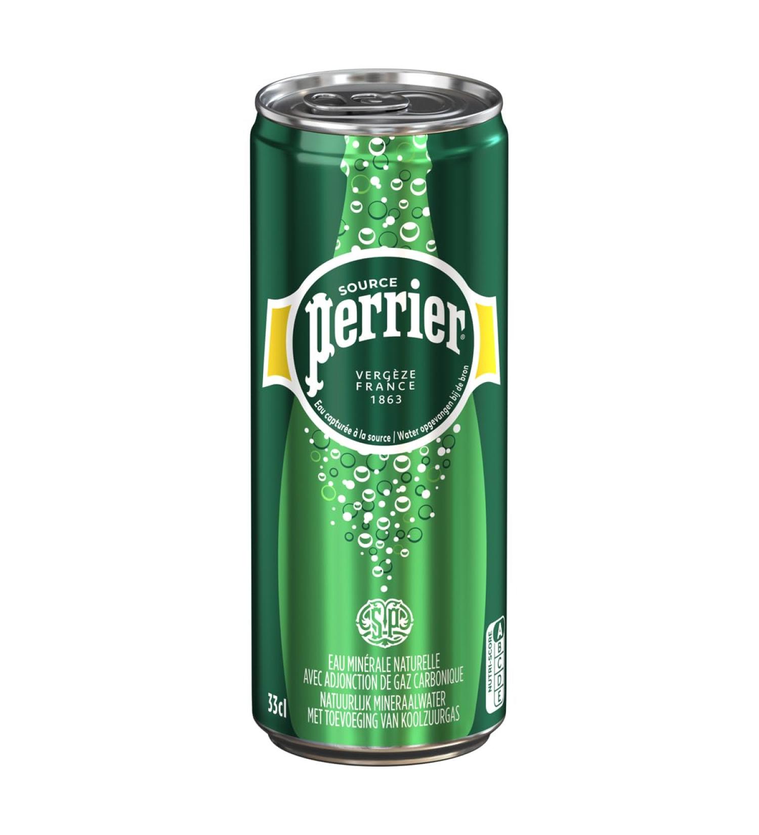 Perrier Eau min rale gaz ifi e Eau Capt e la Source en France 11 fl oz 330 ml