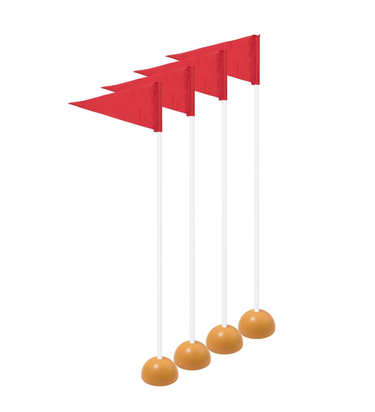 Champion Sports Universal Soccer Corner Flags - Yellow | Set of 4 - Buy Online on GoSupps.com