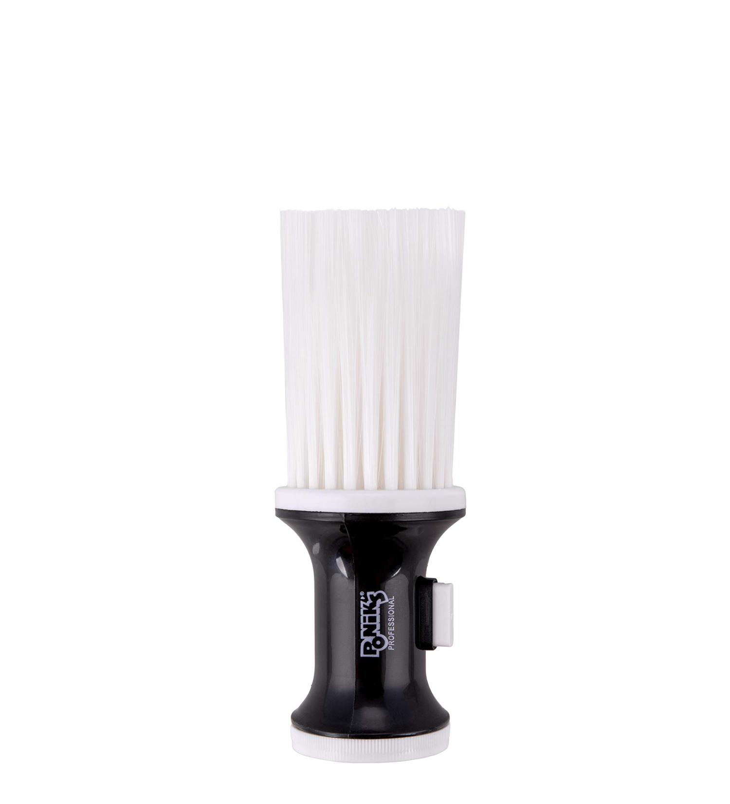 Ponik's Neck Brush with Powder Compartment - Hairdresser Hair Cutting Aid Hair Brush Neck Duster - Plastic Powder Brush Hairdresser Accessories - For Sweeping Hair Away After Cutting