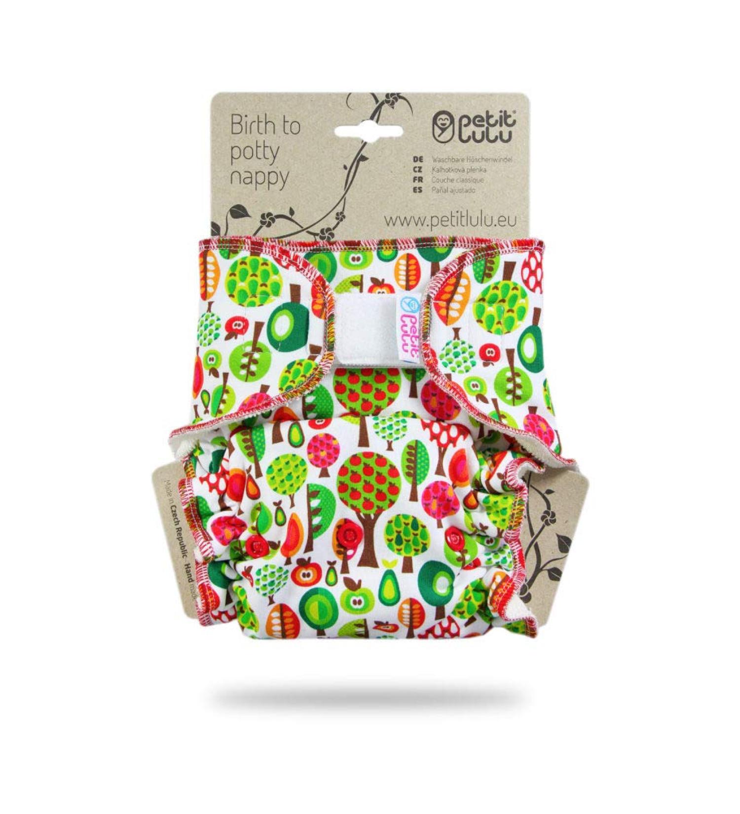 Buy Petit Lulu Maxi Night Diaper Pants | Bamboo & Organic Cotton Cloth Diapers (7-16 kg) - Velcro | Eco-Friendly & Made in Europe - Buy Online on GoSupps.com