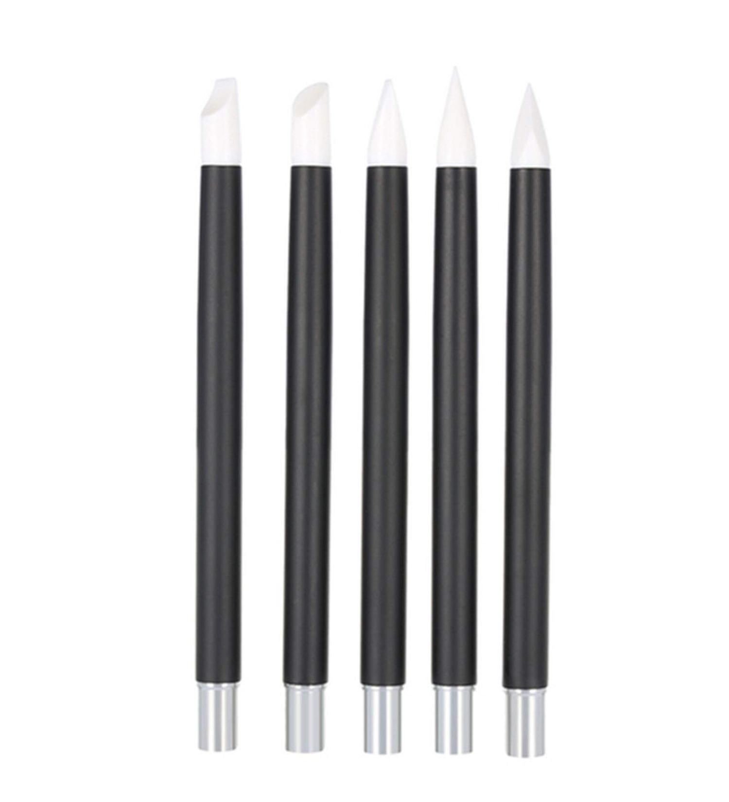 5pcs Nail Art Brush Set Hollow Carving Embossing Painting & Dotting Detailing Pens for Perfect Nail Designs | International Shipping Available - Buy Online on GoSupps.com