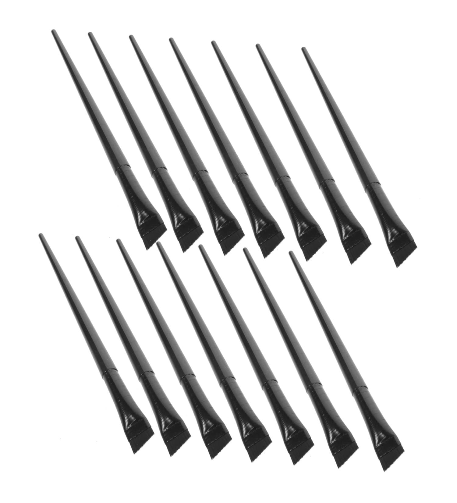 MAGICLULU 12pcs Eyeliner Brush Eye Shadow Brush Eyeliner Brush Fine Makeup Eyeliner Brush Girl's Eyeliner Brush Eye Liner Brush Cosmetic Brush Makeup Brush Beauty Cosmetic Tool Eyebrow Brush 15.5x1.2x0.6cm Black - Buy Online on GoSupps.com