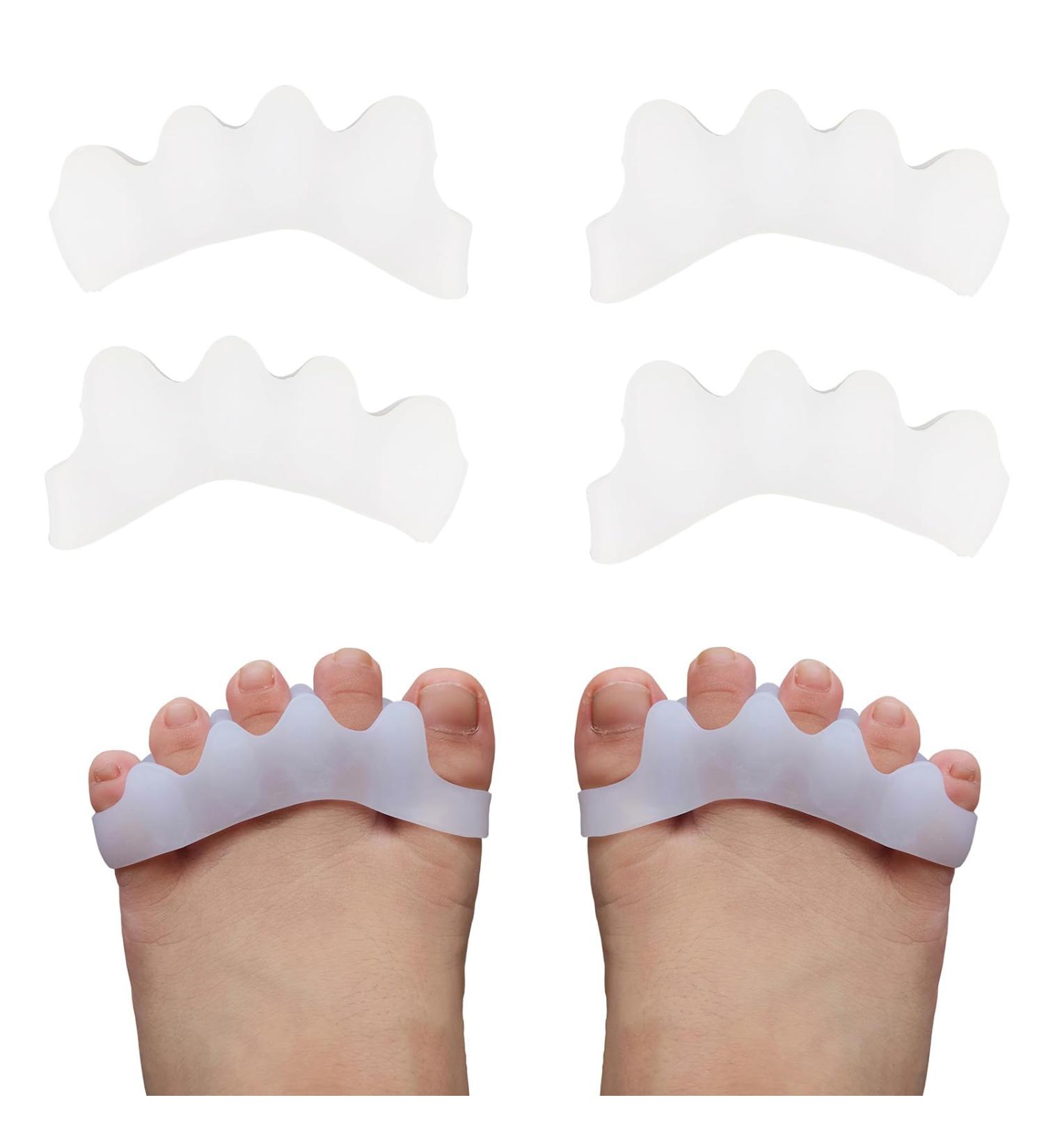 Buy 2 Pairs Kids Toe Separators - Bunion Corrector & Toe Spacers for Correcting Toes | Sizes 11-2.5 - Buy Online on GoSupps.com