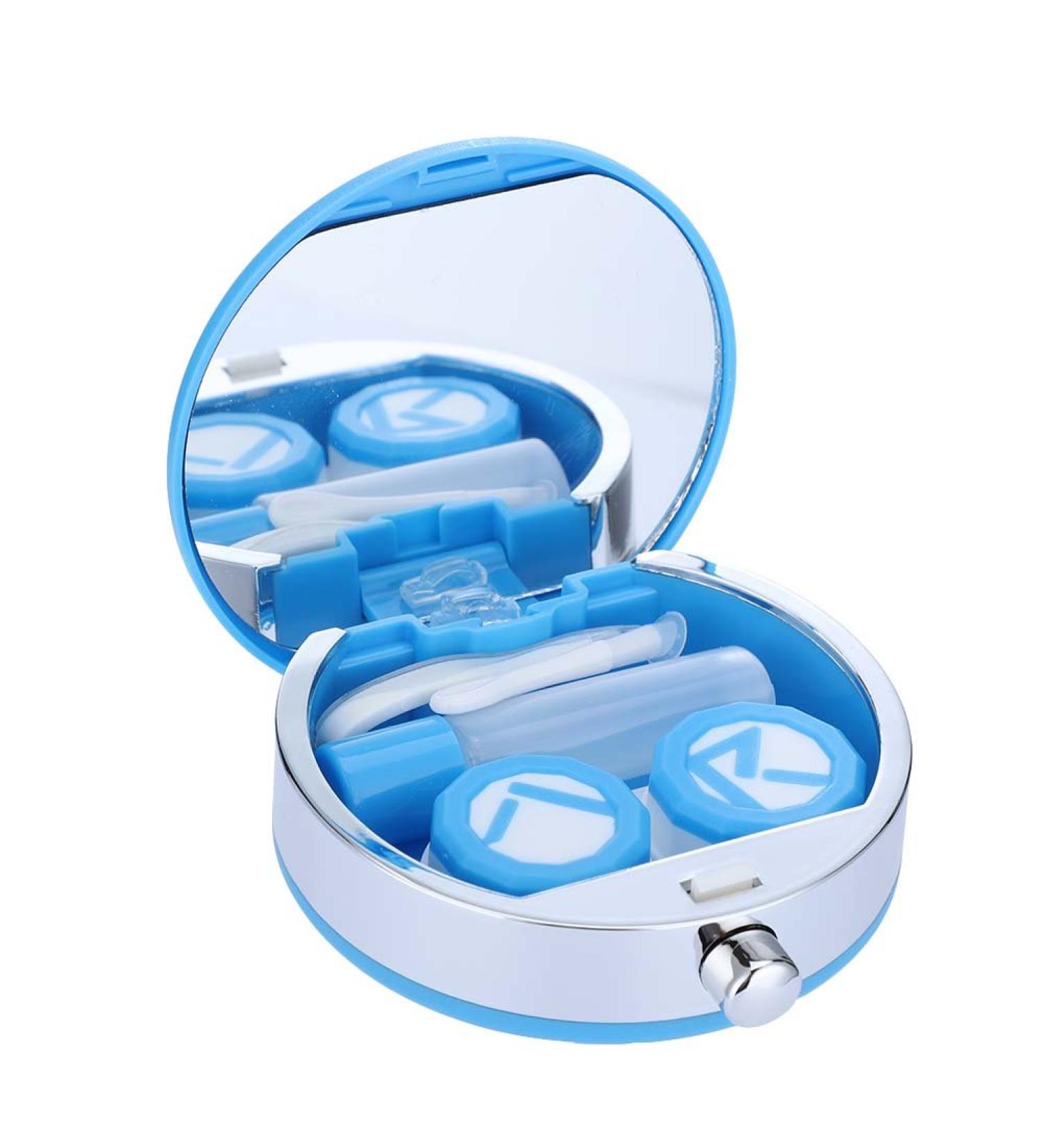 Contact Lenses Travel Set | Mini Container Case with Mirror & Tweezers | Eye Care Accessories for Contact Lenses - Buy Online on GoSupps.com