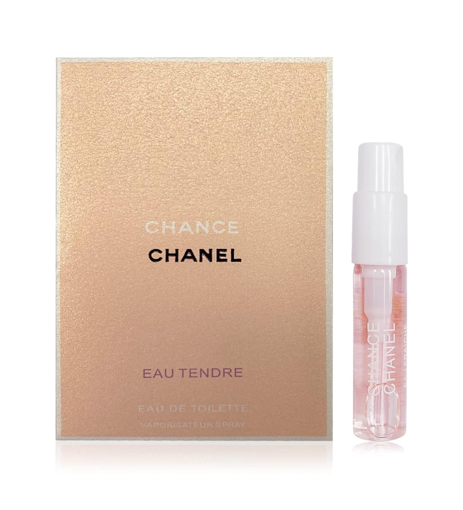 HOONKOSE 1 Pc Luxury High End Perfume Vial Sampler for Women Tester- CHANCE EAU TENDRE Eau De Toilette,1.5 Ml/0.05 Oz Mini Size 1 Pc CHANCE EAU TENDRE Sampler