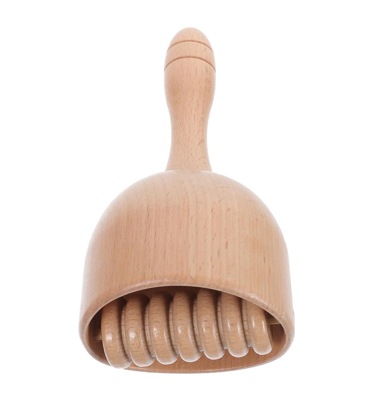 Healeved massage scratch rod scratch massage T Refraining point massage roller for body body massage gear made of wood massage tab wood Maderotherapy wood tool fitness roller stick yoga lotus tree