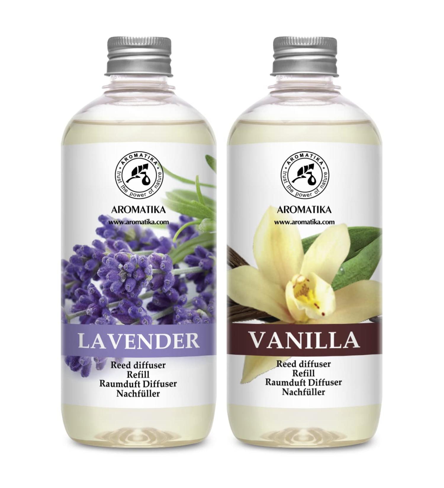 Fuller Vanilla & Lavender Room Fragrance Diffuser Refill Set - 2x500ml | Long-Lasting Home Scent | International Shipping - Buy Online on GoSupps.com