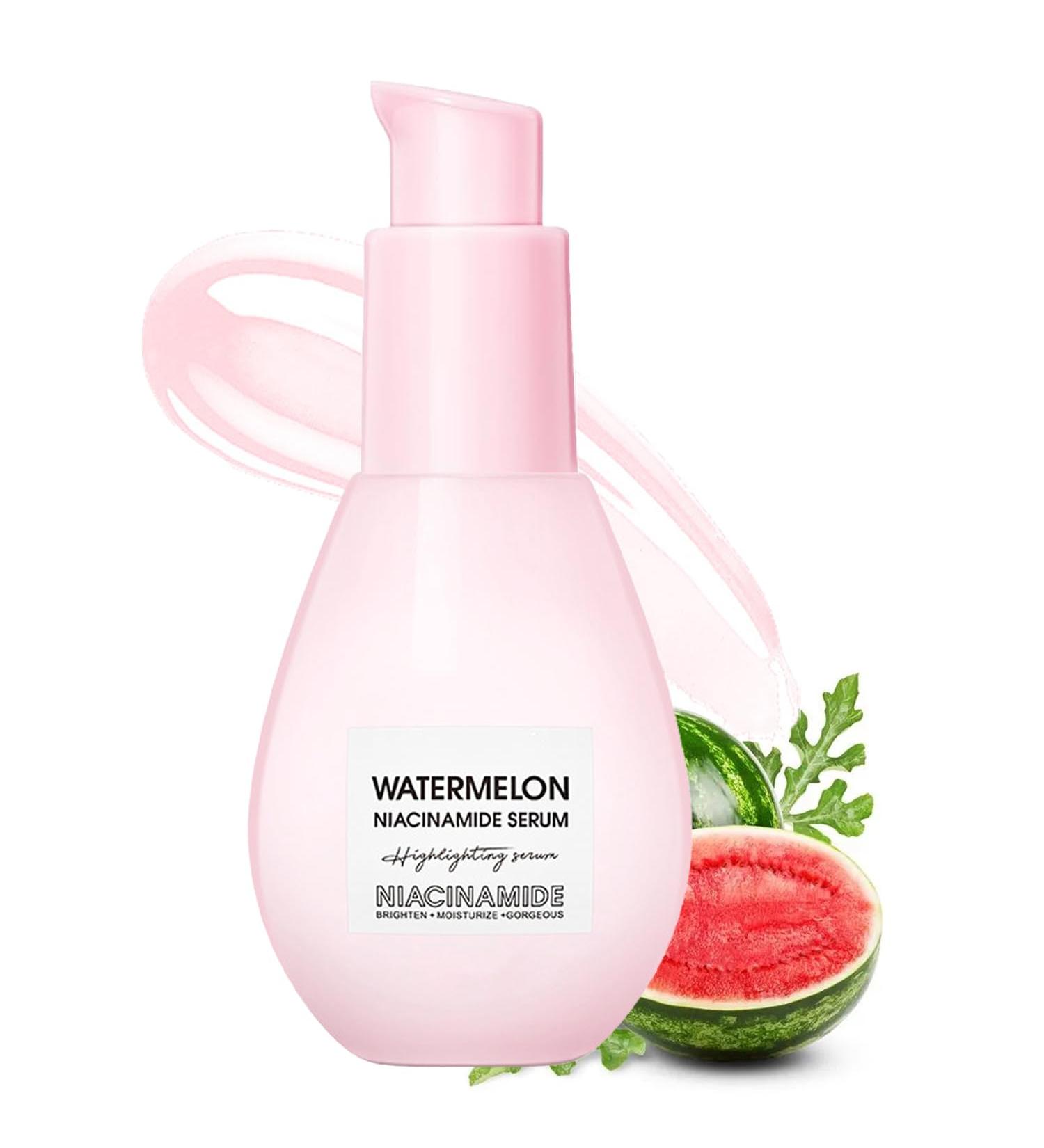 Mysense Watermelon Niacinamide Serum - Brightening Facial Serum for Glowing Skin Smoothness & Makeup Primer (75ml - Buy Online on GoSupps.com