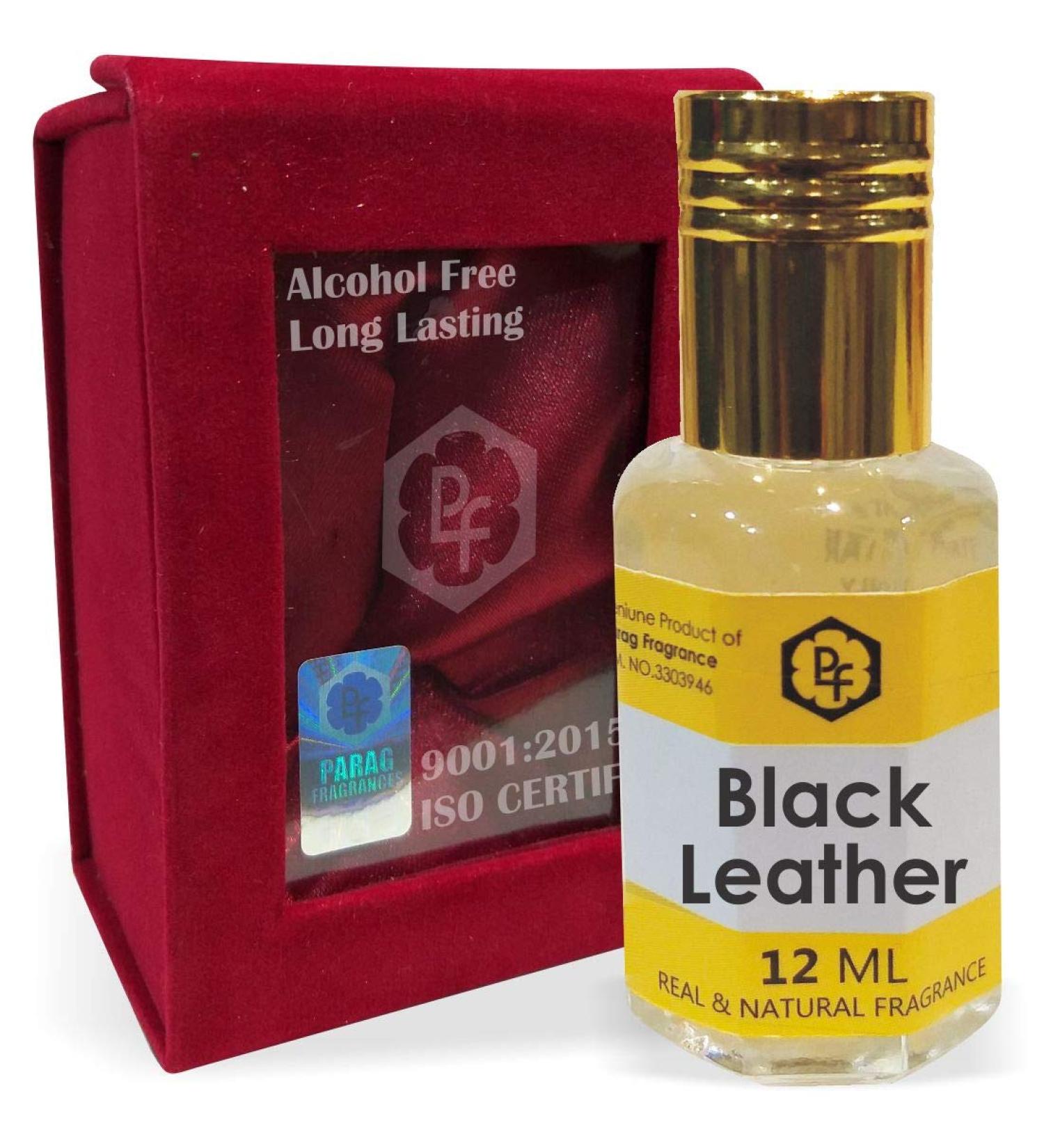Parag Fragrances Black Leather Attar 12ml With Precious Gift Pack|Best Attar For Man|Long Lasting Attar|Ittar|Attar|Perfume|Fragrance Oil|Gift For Man Also Available in 25ml/100ml/500ml