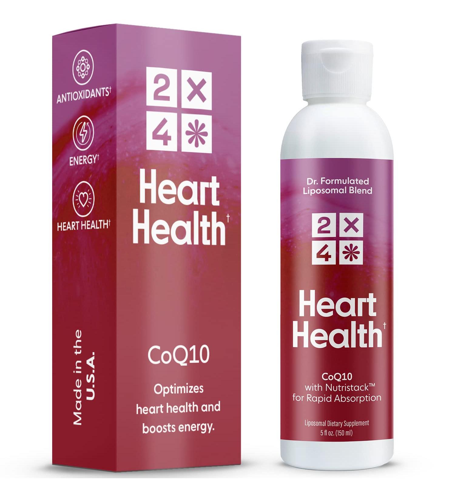 Buy CoQ10 Liquid Supplement - Liposomal 100mg Ubiquinone - Natural Energy & Antioxidant - Non-GMO - 6 fl oz - Heart Health & Blood Pressure Support - Buy Online on GoSupps.com