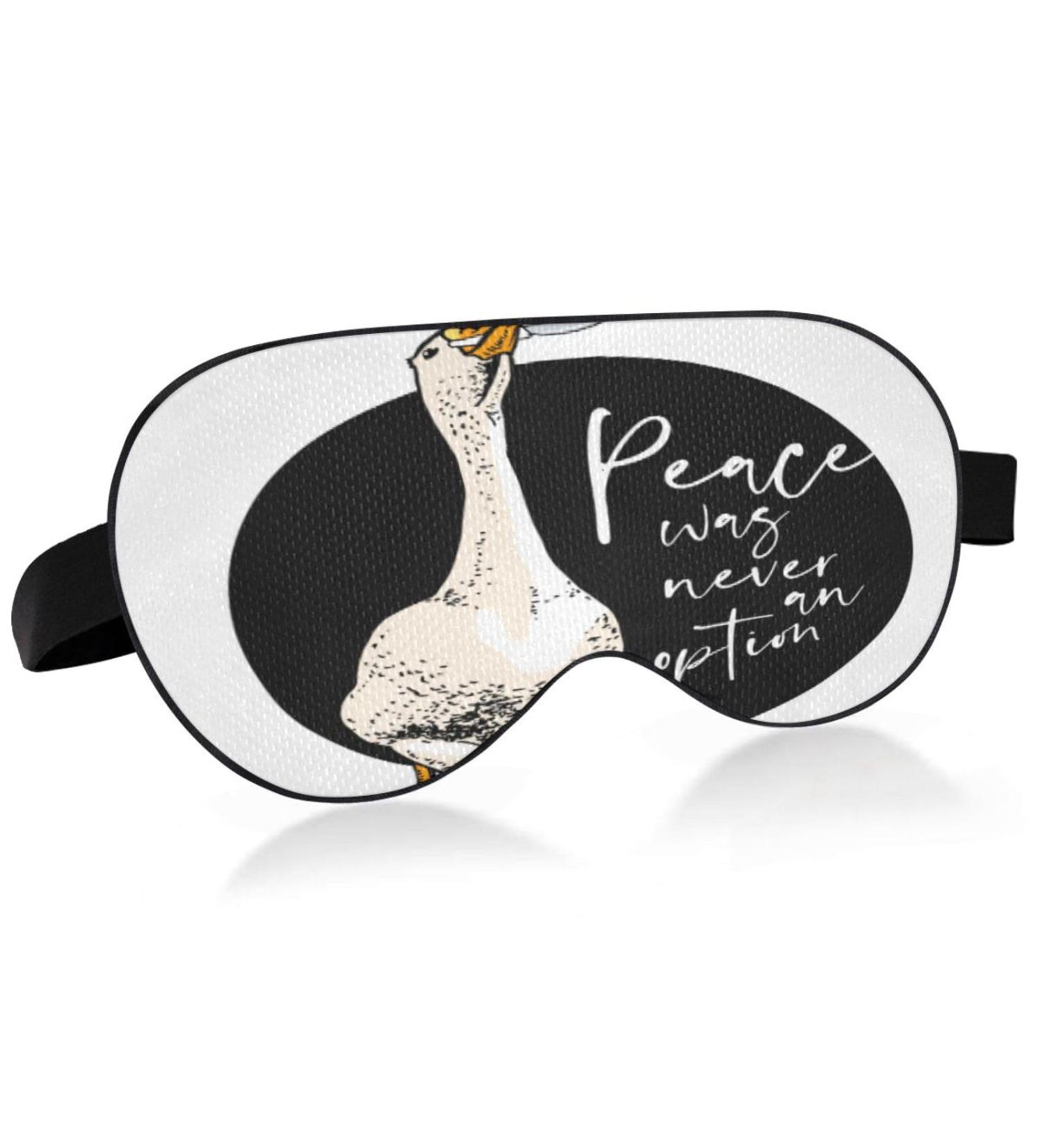 Funny Goose Eye Mask - Light Blocking Sleep Mask for Men & Women | Adjustable Soft Blindfold for Travel & Naps - Buy Online on GoSupps.com
