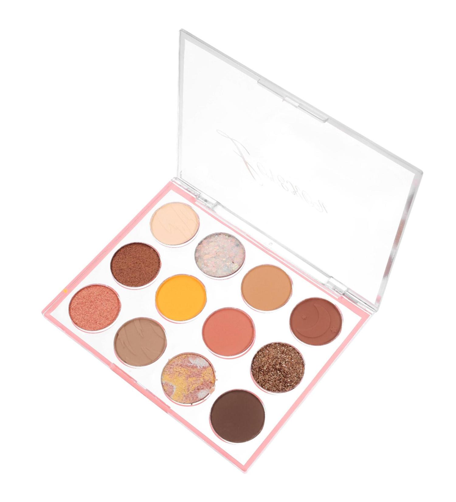 NOLITOY 12 Girds Colorful Matte Shimmer Eyeshadow Palette for Eye Makeup High Pigmented Eye Shadow Primer Powder Palet A As Shown - Buy Online on GoSupps.com