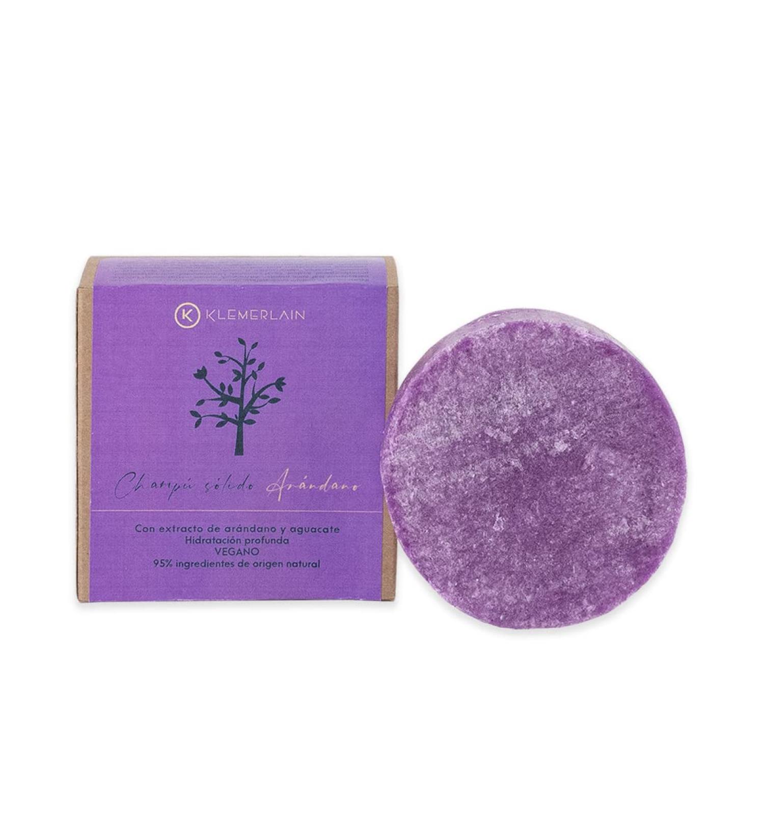 Klemerlain Solid Shampoo with Blueberry and Avocado Extract - Moisturizing - 50 Gr - Buy Online on GoSupps.com