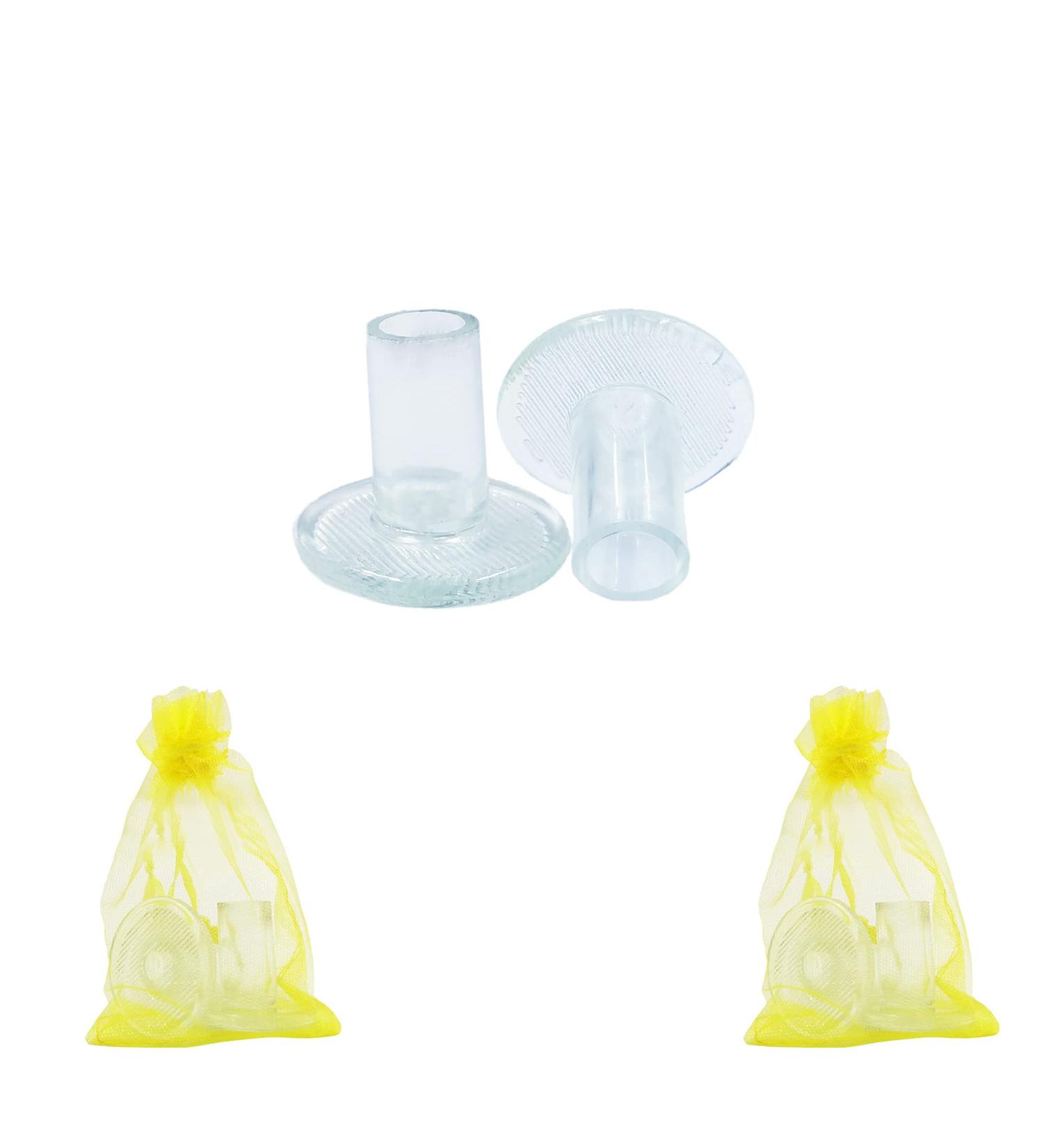 3 Pairs Clear Small Heel Stoppers - Anti-Slip Rubber Protectors for Women's Shoes - Ideal for Grass, Wedding, Outdoor Events - Reduce Noise and Increase Stability - Buy Online on GoSupps.com