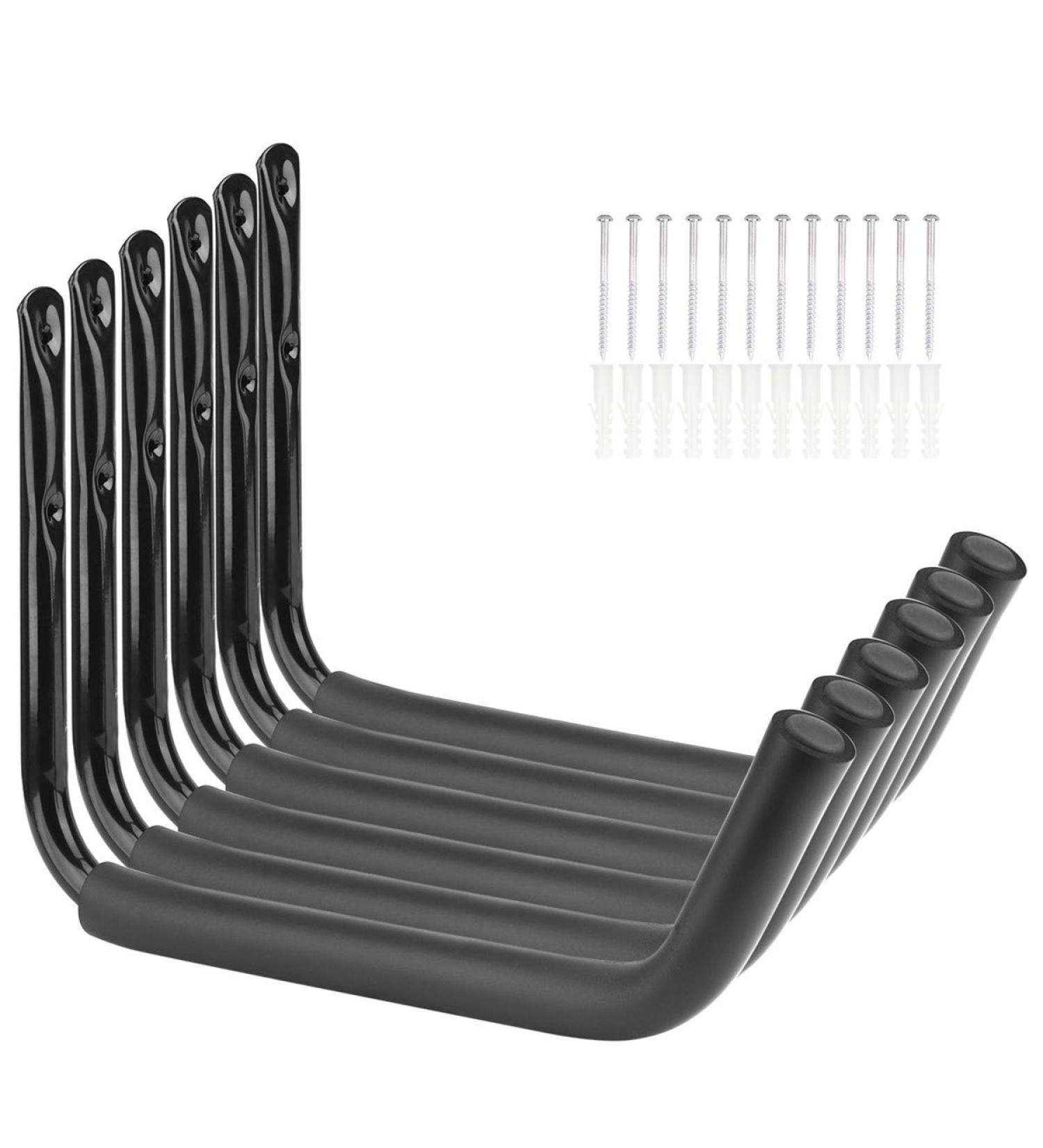 Garage Storage Heavy Duty Hooks  15Inch Jumbo Arm Kayak Rack  6 Pack Wall Mount Canoe Hangers - Buy Online on GoSupps.com