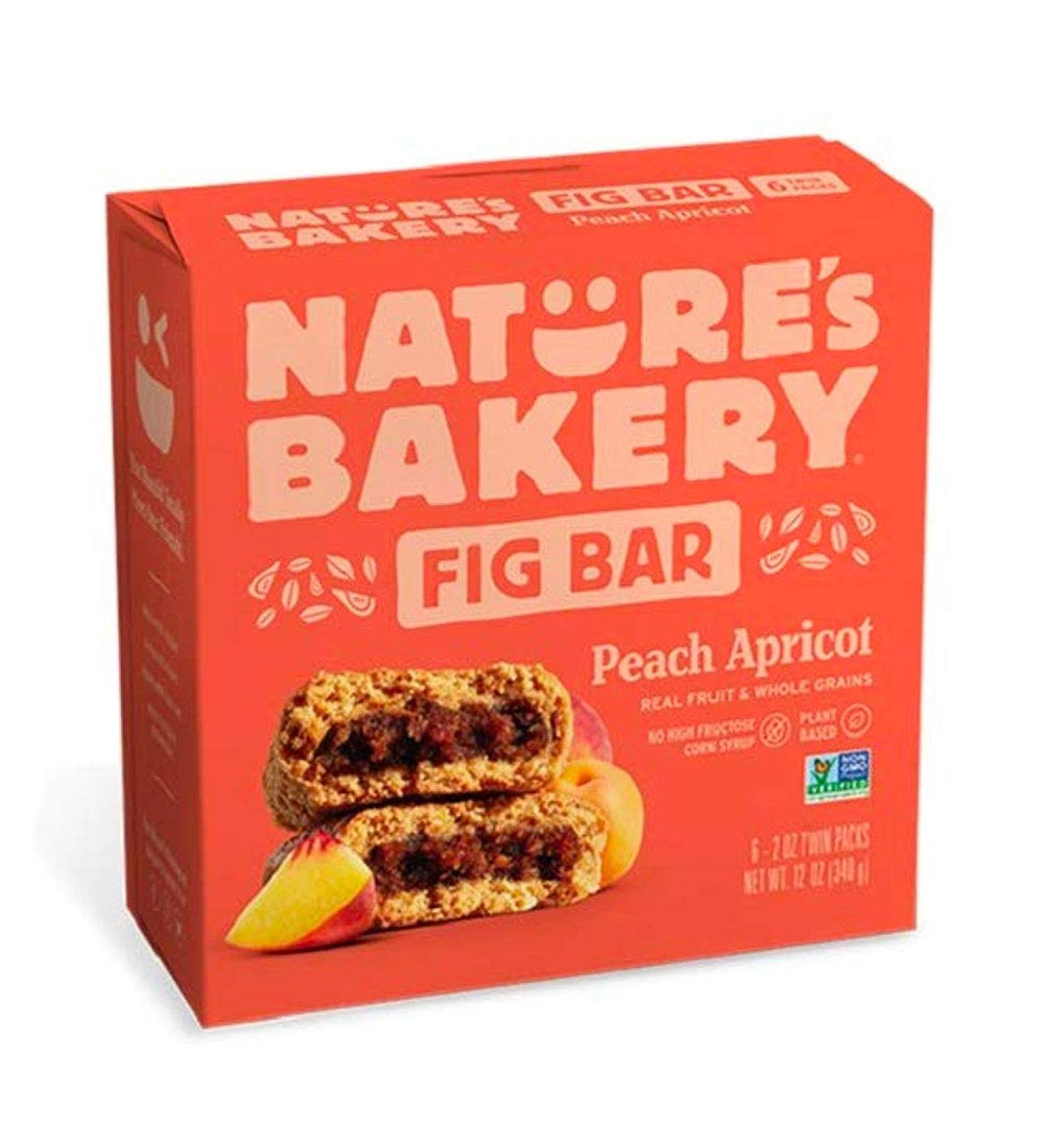 Nature's Bakery Whole Wheat Fig Bars - Peach Apricot, Vegan, Non-GMO, 6 Twin Packs | Healthy Real Fruit Snacks - Buy Online on GoSupps.com