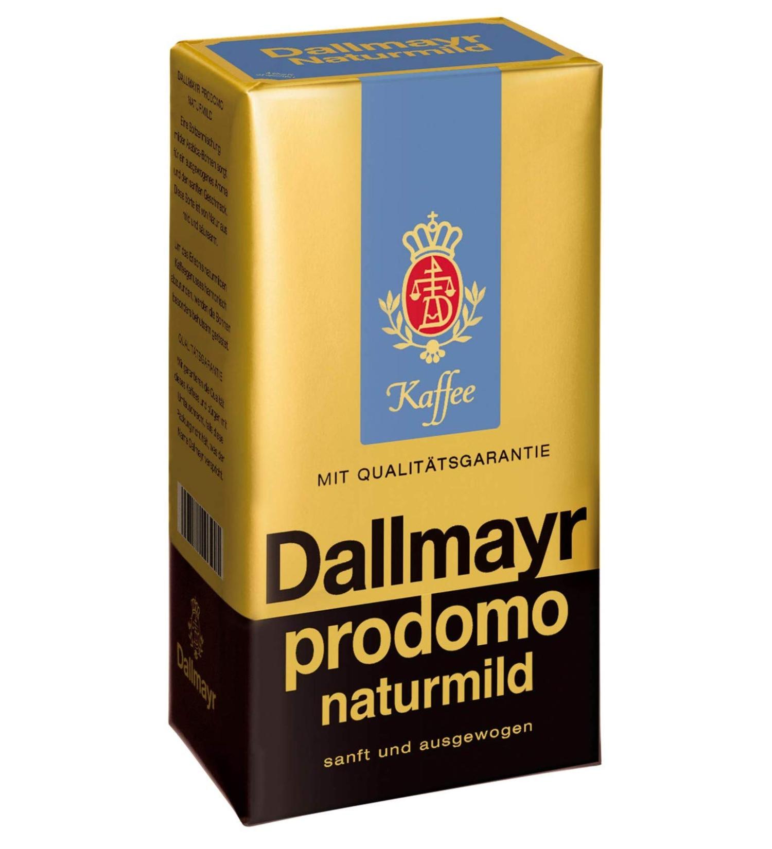 Dallmayr Prodomo Naturmild 500g | 12-Pack Premium Ground Coffee - International Shipping Available - Buy Online on GoSupps.com