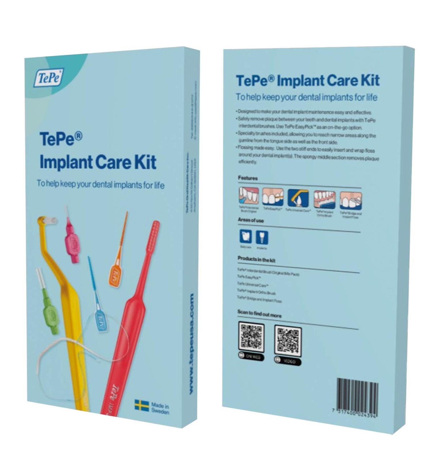 TePe Implant Care Kit | Premium Oral Hygiene for Dental Implants - Shop Internationally - Buy Online on GoSupps.com