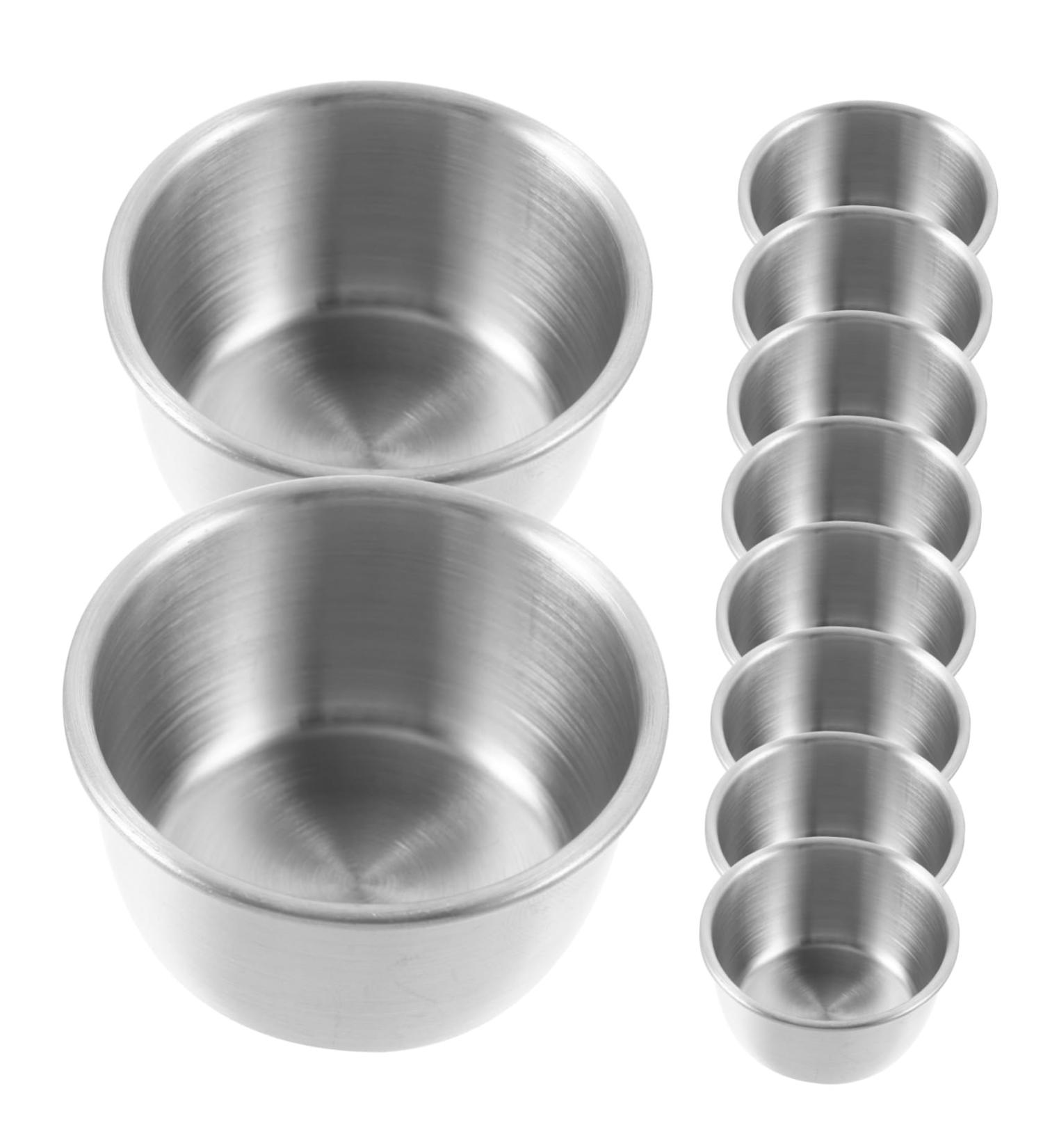 Ciieeo 100 Pcs Stainless Steel Sauce Pot Small Serving Dish Ice Cream Plates Soy Sauce Container Au Jus Steel Condiment Dishes Dessert Containers Sauce Dipping Bowls Metal Seasoning Bowl Mx10pcs As Shownx10pcs - Buy Online on GoSupps.com