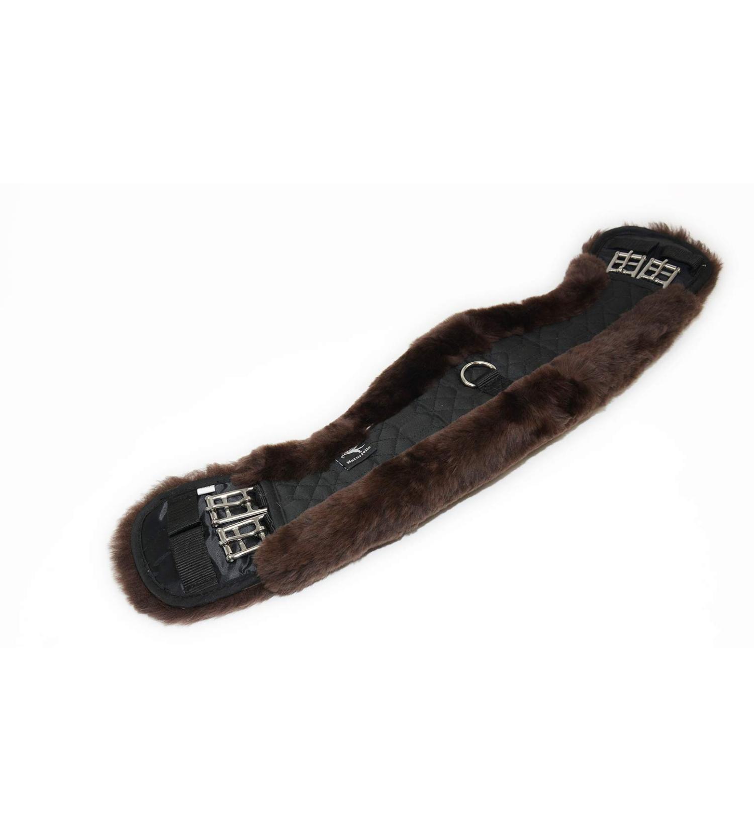 Engel Reitsport Lambskin Saddle Girth Dressage Short Girth Moon Girth MGURT Lambskin mocha Length 24" 60cm