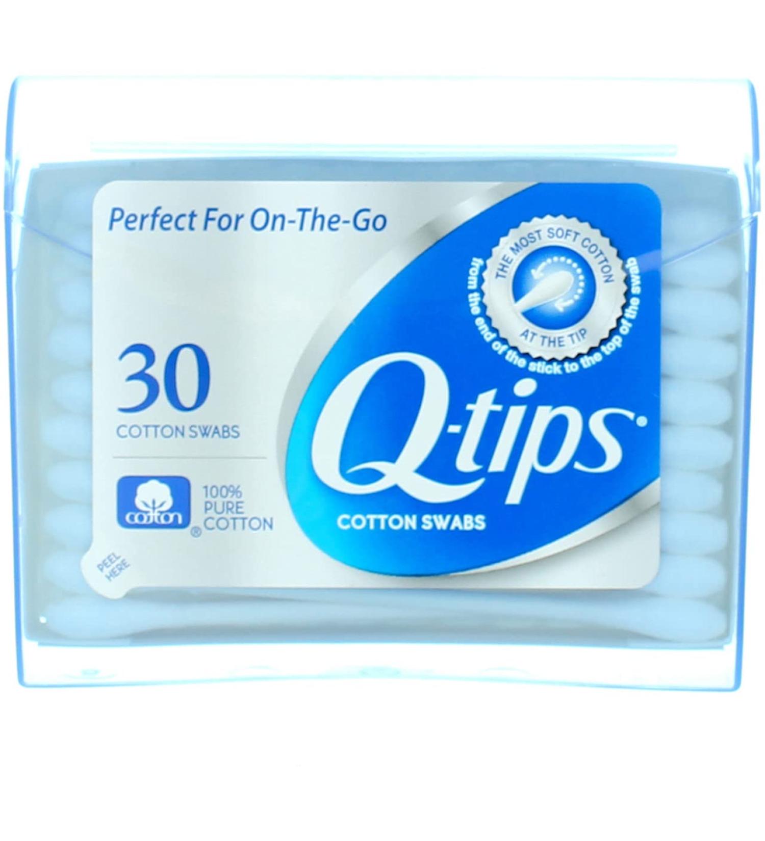 Q-tips Swabs Purse Pack - 30 Each (Pack of 2) - Convenient Travel Size - Buy Online on GoSupps.com