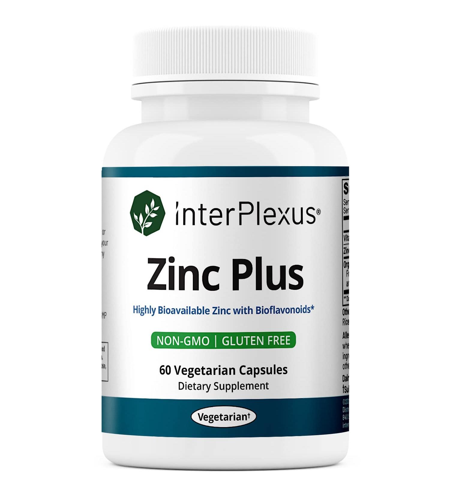 InterPlexus Zinc Plus - 60 Capsules for Immune Support & Health - Buy Online on GoSupps.com