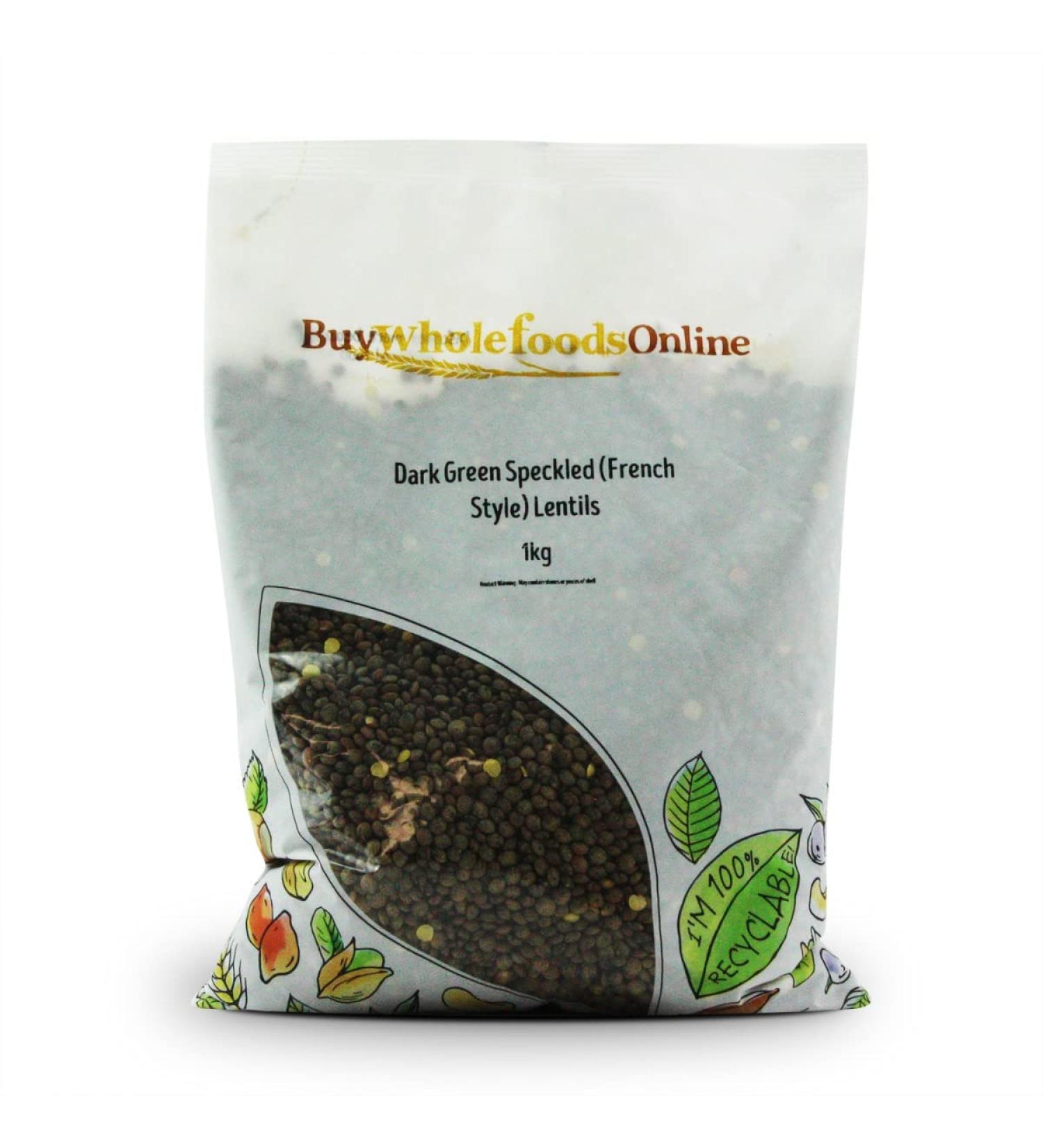 Organic Green Speckled Lentils (French Style) 1kg (BWFO)