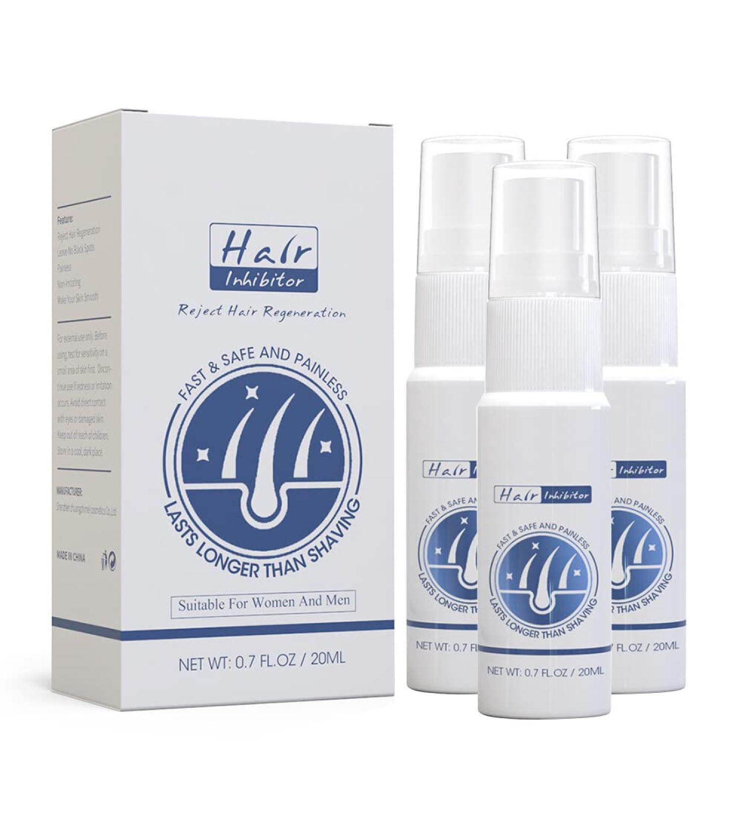 Qpolly Hair growth inhibitor spray natural hair removal spray stop hair growth inhibitor remover slow hair growth semipermanent hair removal spray for men and women 3 pieces - Buy Online on GoSupps.com