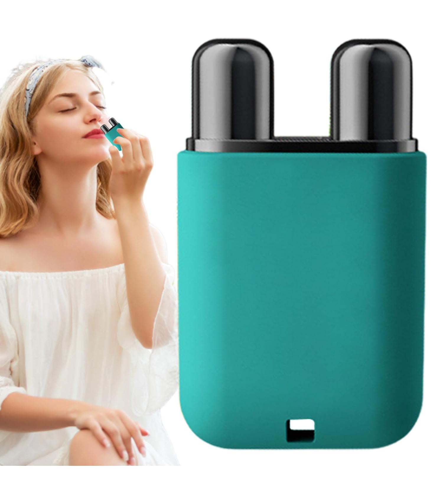 Two-Hole Nose Inhaler Stick | Dual-Nose Inhalator for Improved Breathing & Focus | Energizing Aromatherapy with Lime - Buy Online on GoSupps.com