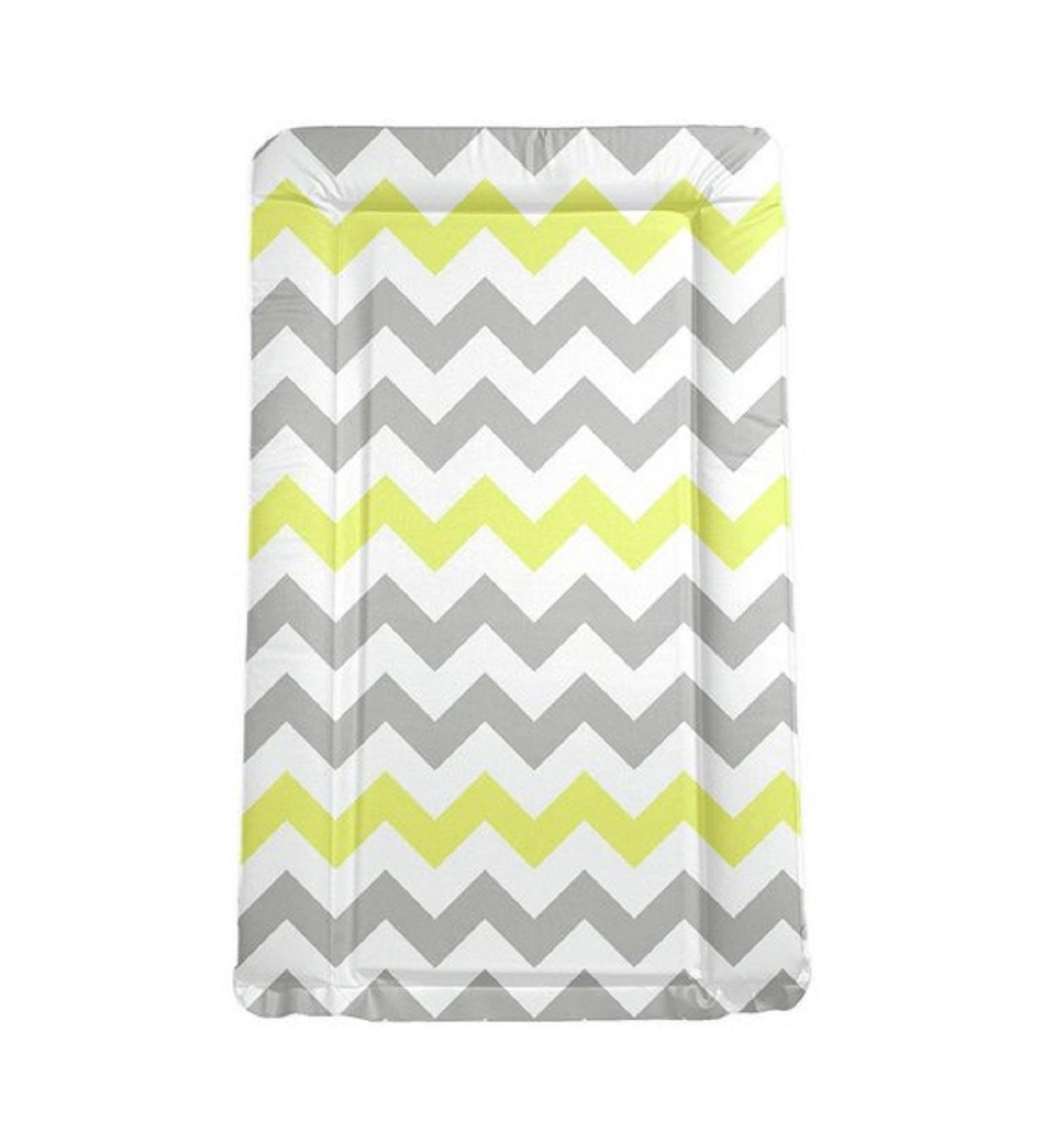 My Babiie Grey Chevron Changing Mat Grey & Yellow