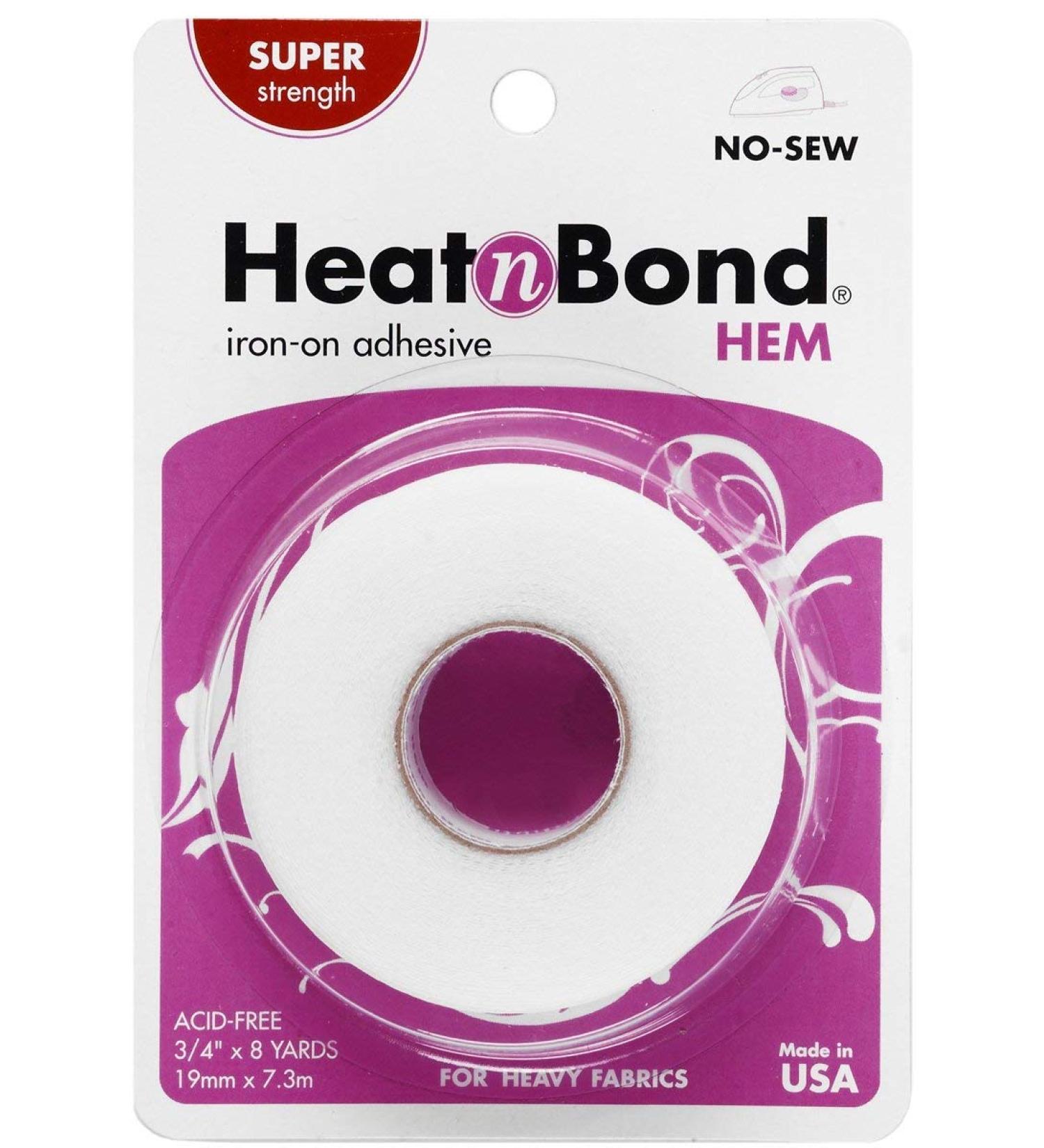 HeatnBond Hem Iron-On Adhesive, Super Weight, 3/4 Inch (Super .75 x 16 Yards)
