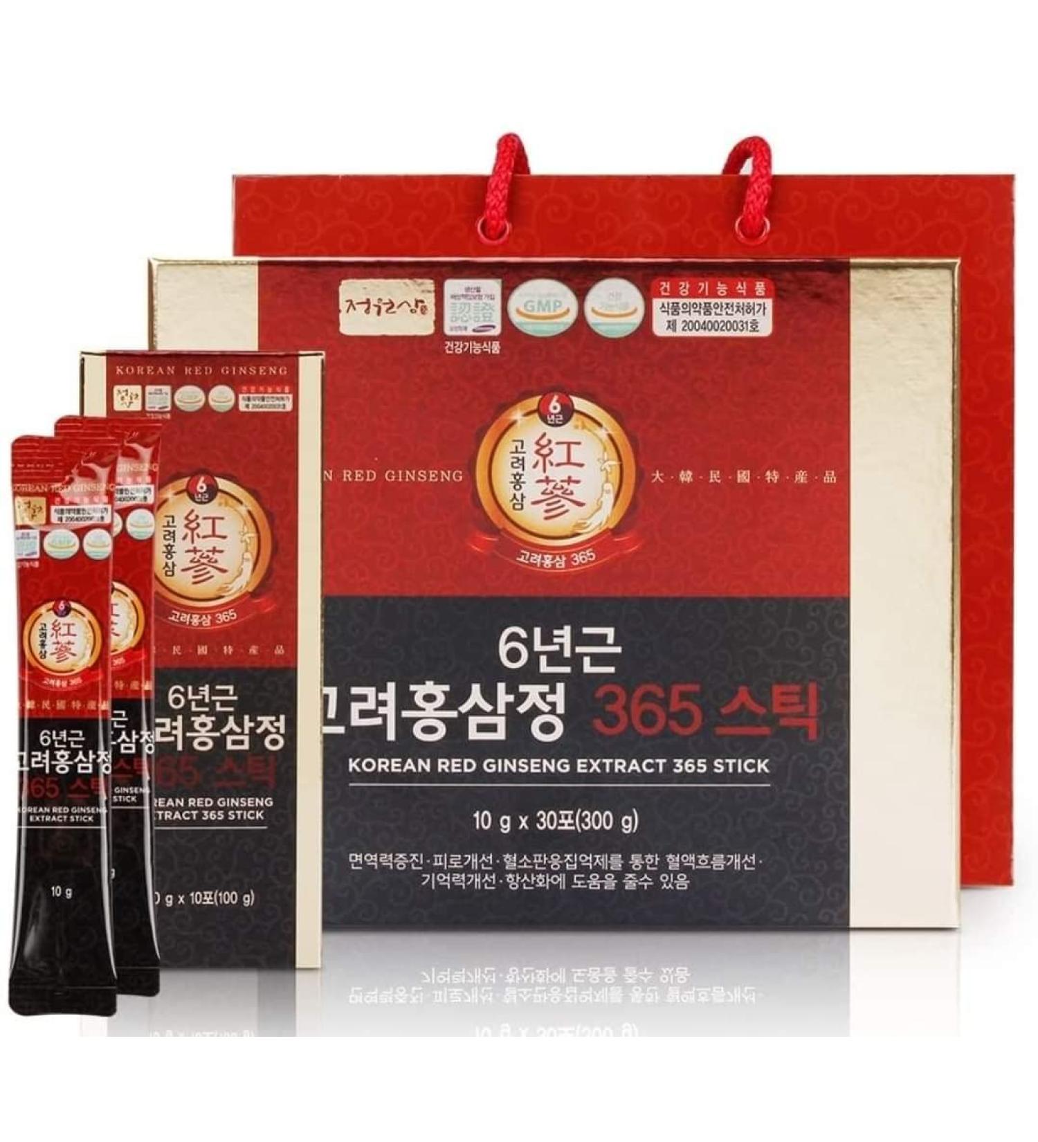 Premium 6-Year Red Ginseng 365 Stick - Boost Energy and Immunity - Buy Online on GoSupps.com