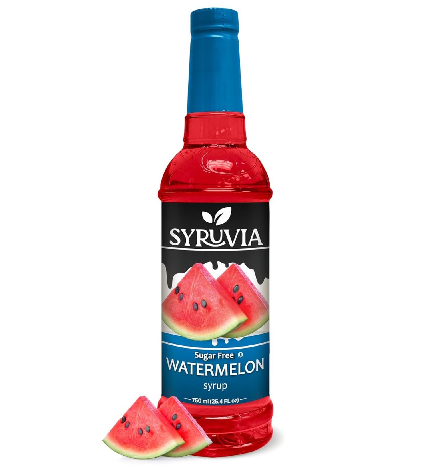 Syruvia Suagr-Free Watermelon Syrup for Drinks 25.4 Ounces Watermelon Flavoring Syrup Sugar-Free Watermelon - Buy Online on GoSupps.com