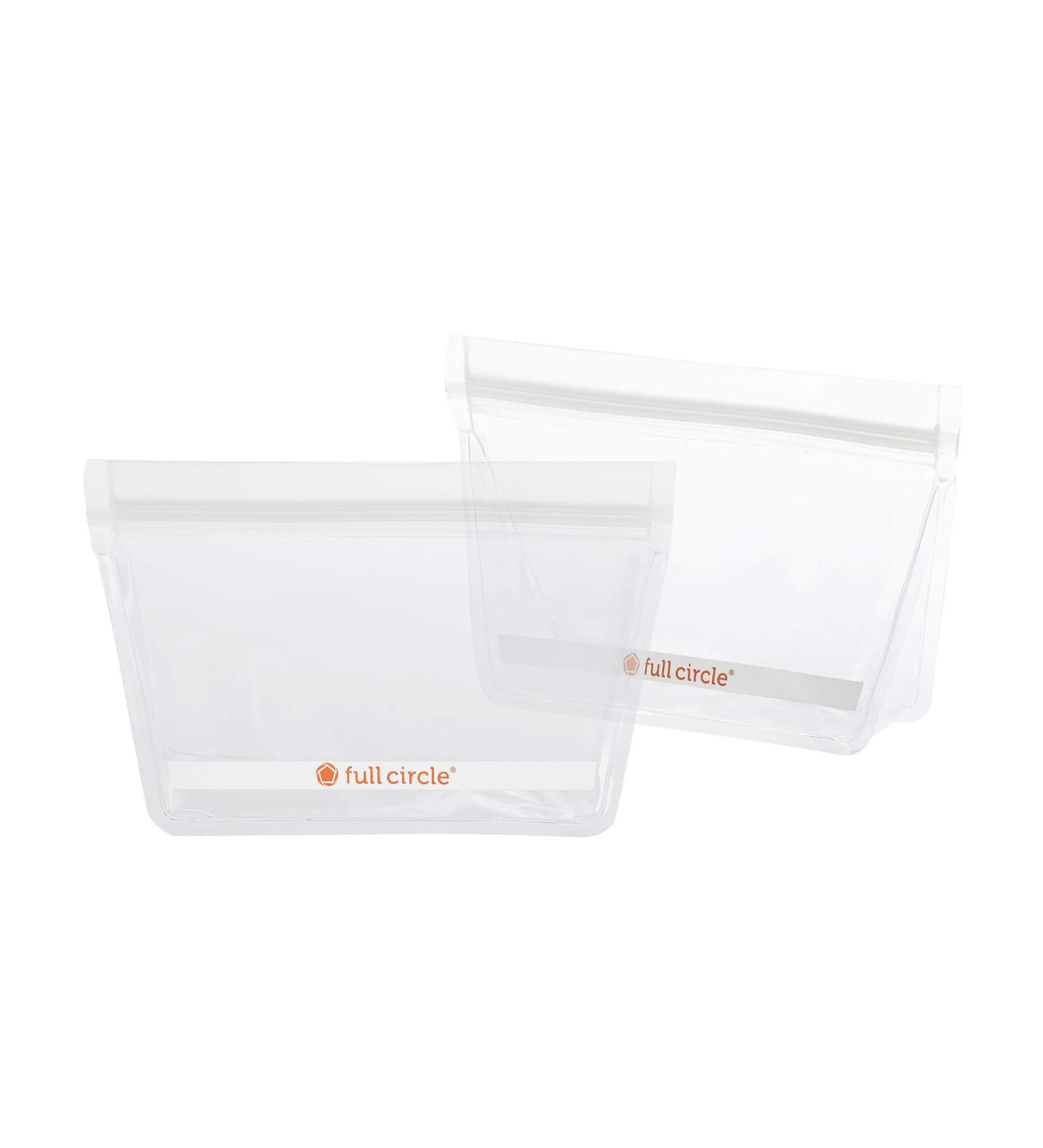 Full Circle ZipTuck Clear Reusable Snack Bags Set - Eco-Friendly & Durable - Buy Online on GoSupps.com