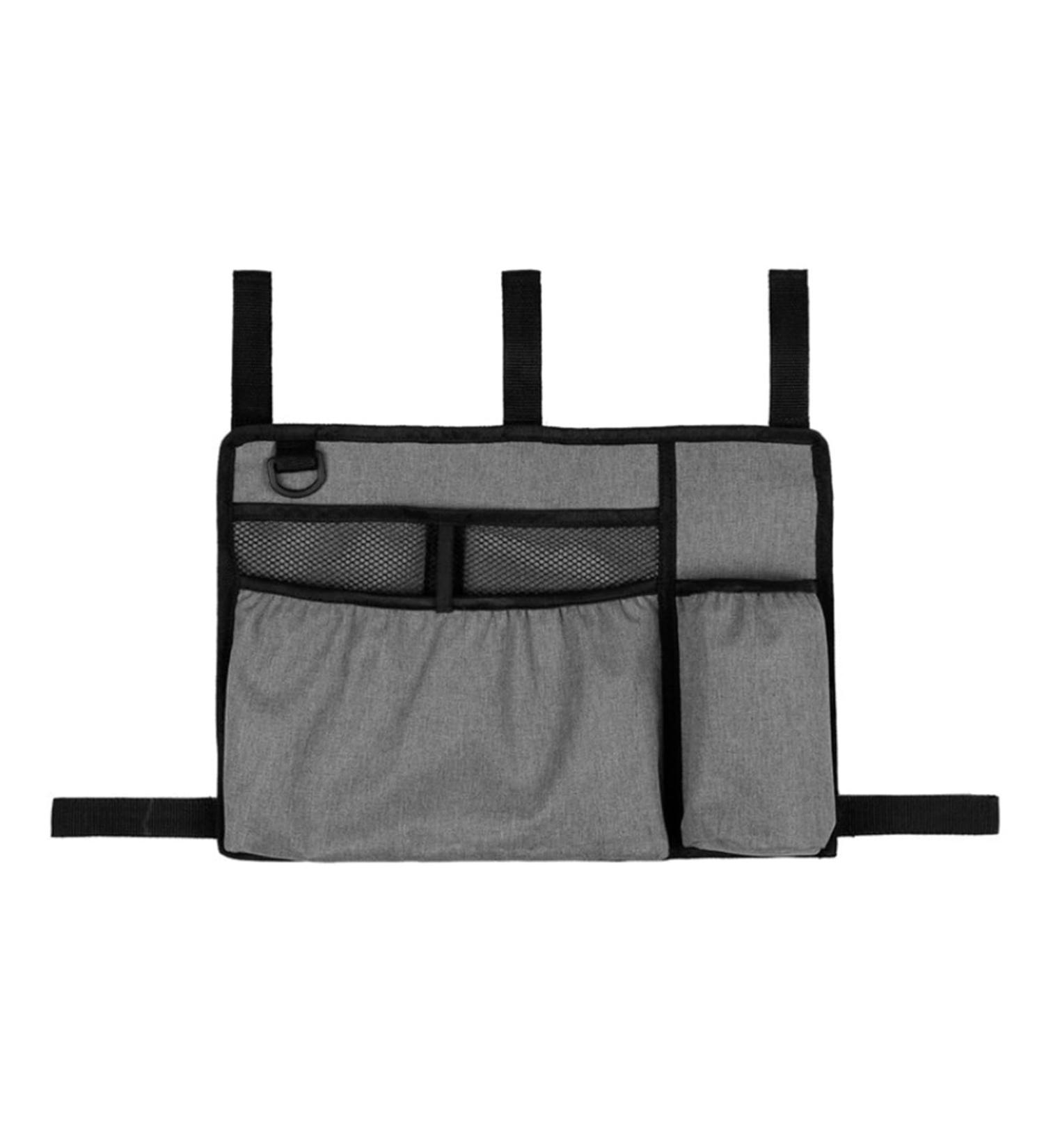 Versatile Use Wheelchair Armrest Storage Bag Holds Phone and Wallets Bags Secure Zipperes Closure Home Accessory Grey - Buy Online on GoSupps.com