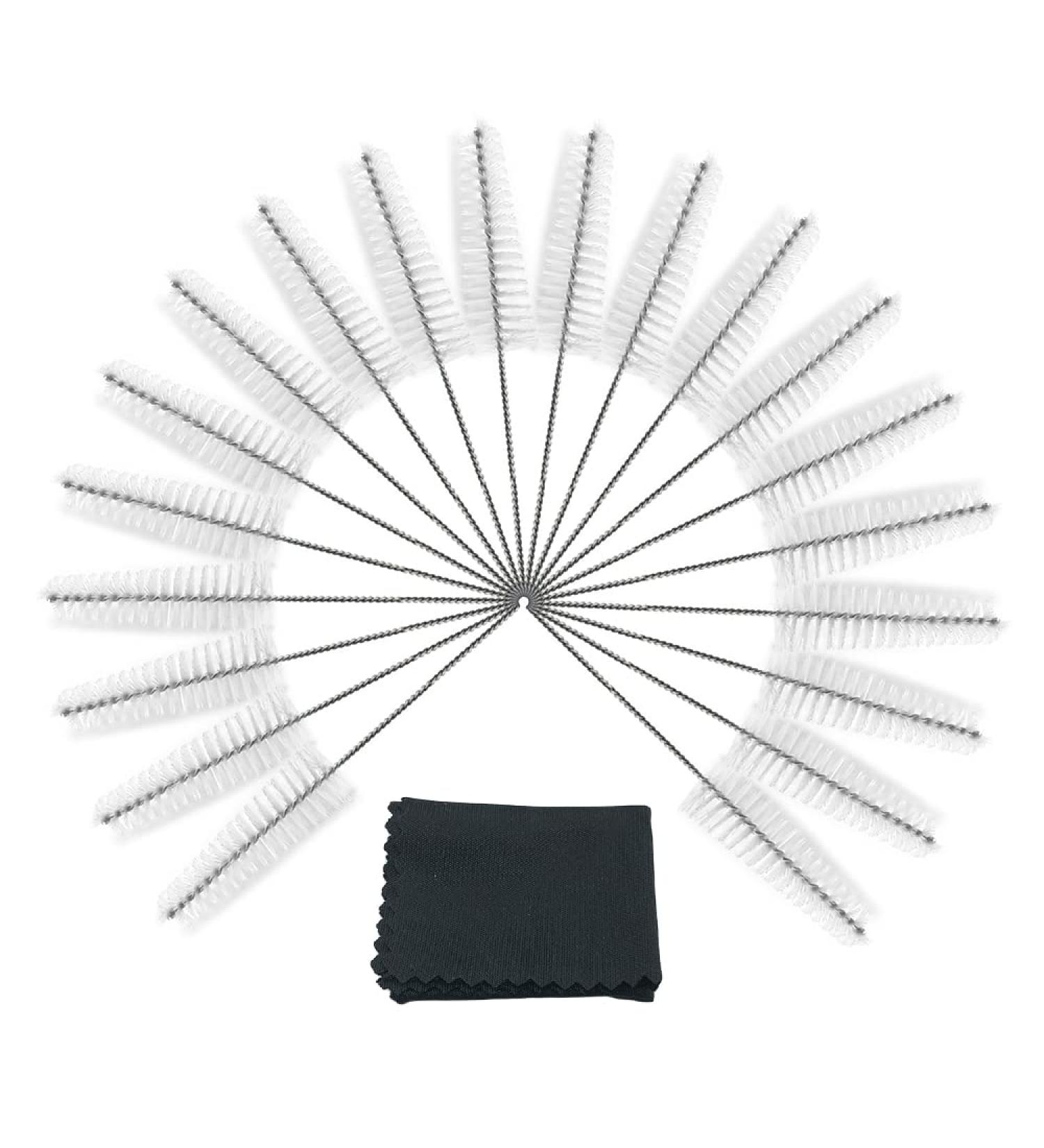Hearing Aid Vent Earhook Tube Cleaning Brush Kit - 20 Pack White | Hearing Amplifier Accessories - Buy Online on GoSupps.com