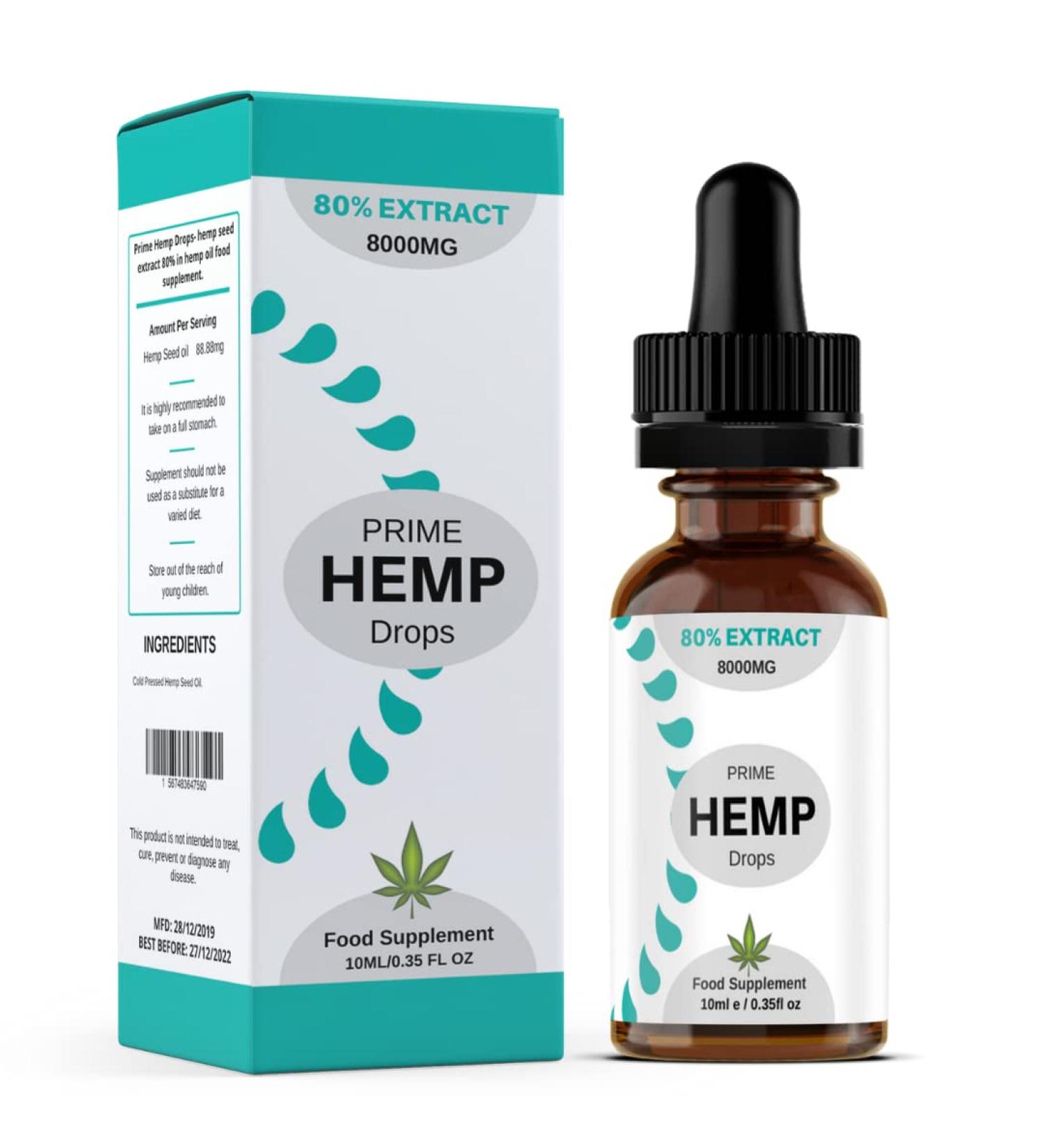 Anjeca Hemp Seed Oil 8000mg | Made in UK | Oil Dropper Included - Buy Online on GoSupps.com