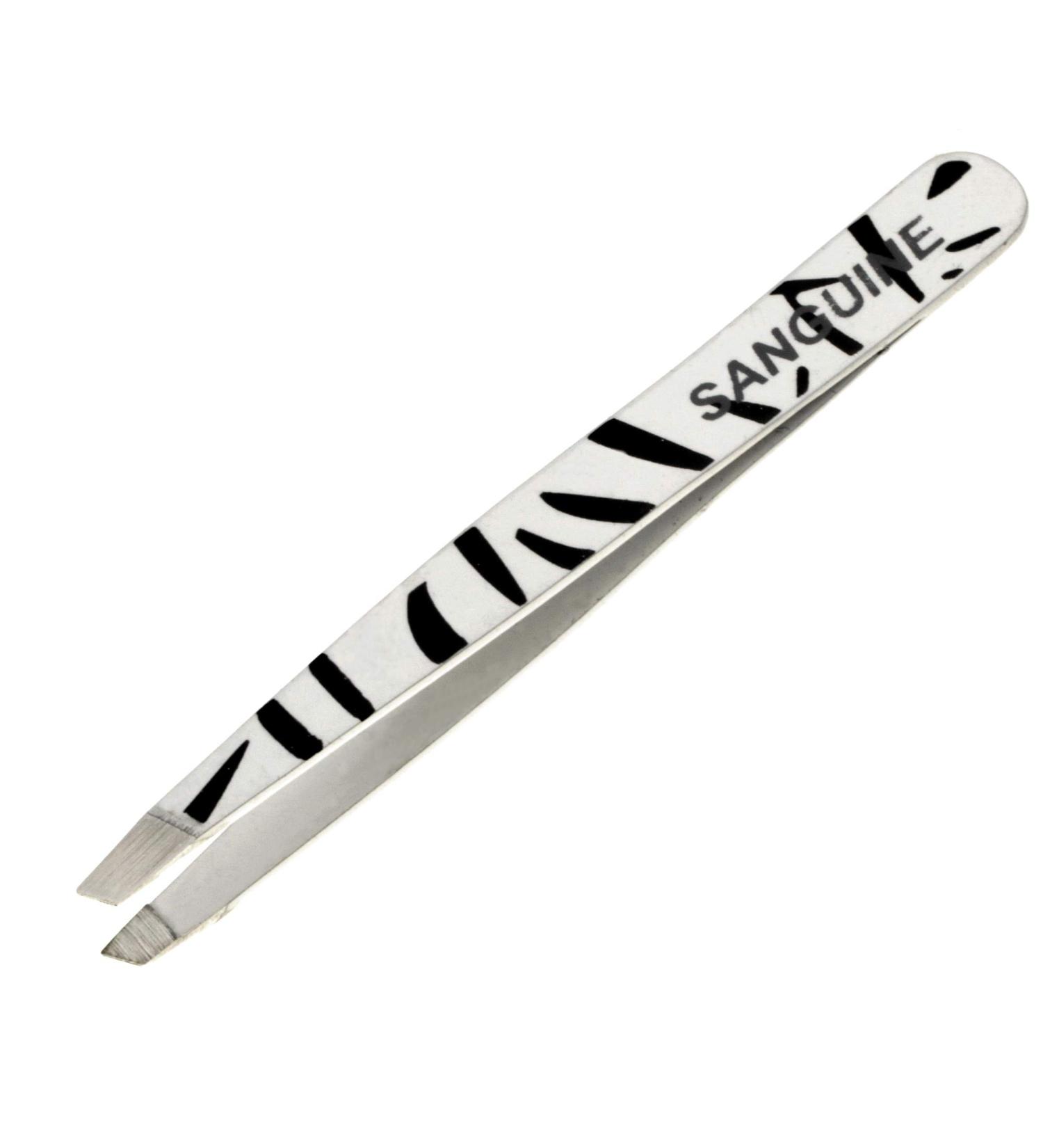 Beautimaxx 3.5-inch White Zebra Slant Tip Eyebrow Tweezer - Buy Online on GoSupps.com