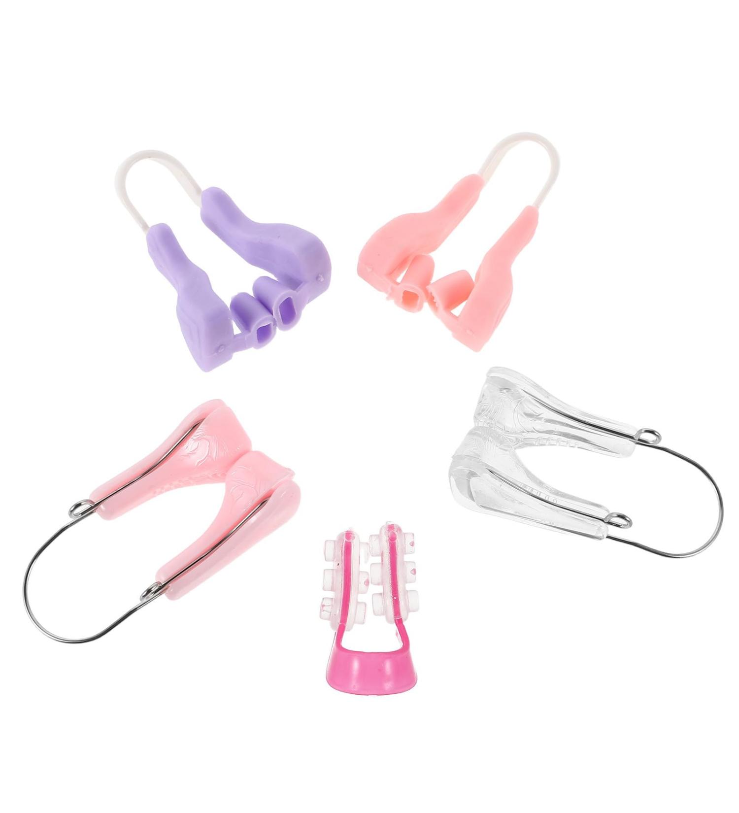Lot de 5 Pinces Amincissantes Invisibles Nez en Silicone Douc Correcteur de Nez Confortable Jour et Nuit Clip de Beaut Discret pour Am liorer la Respiration et Remodeler - Buy Online on GoSupps.com