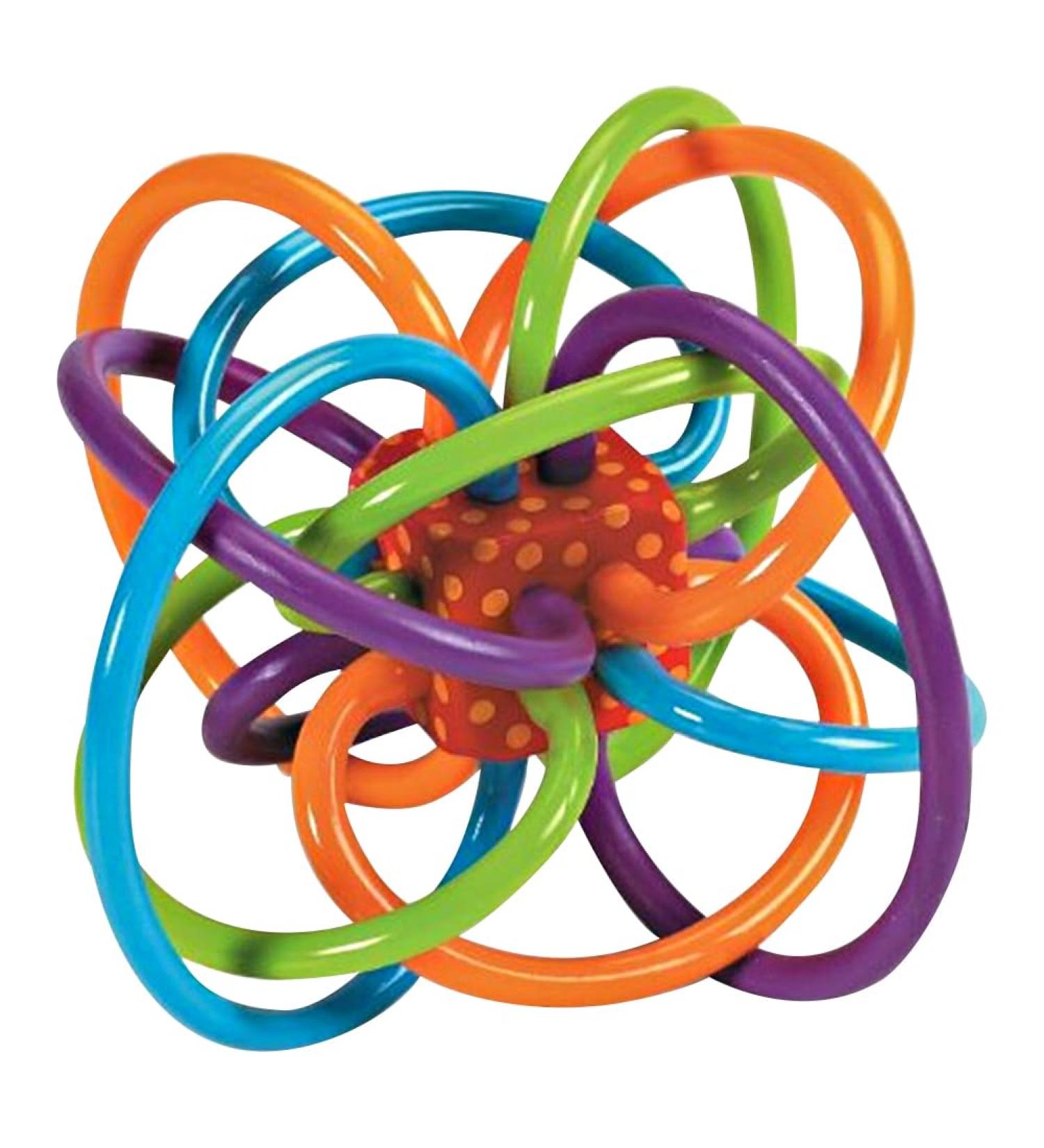 Fiorky 2-in-1 Gripping Handball | Scratch-Resistant Soft Rubber Toy for Early Development & Teething | Perfect Gift for Boys & Girls | International Shipping Available - Buy Online on GoSupps.com