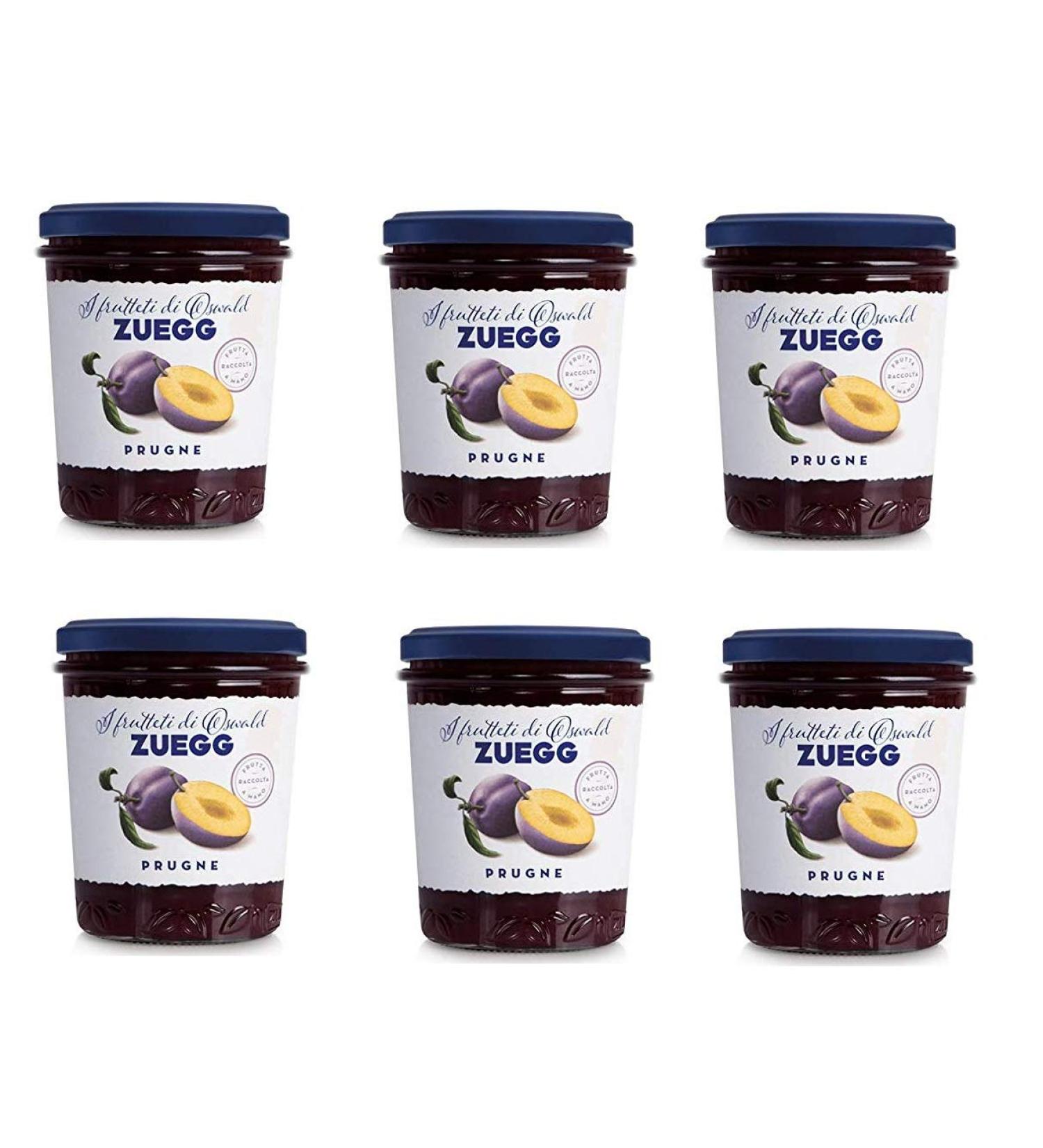 Zuegg Set of 6 jars of jam preserves Italian bread dough 320g