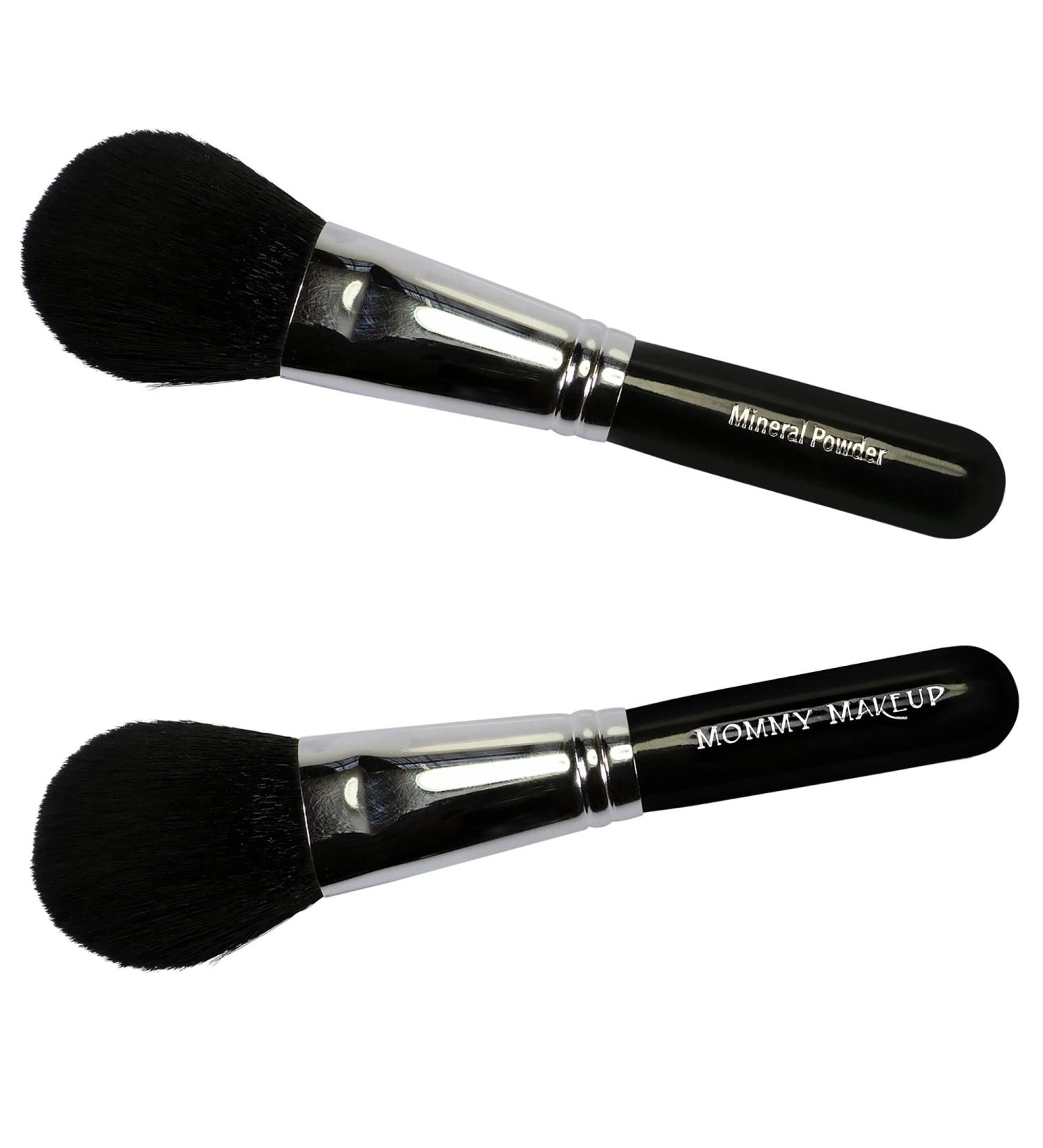 Mineral Powder Brush - Vegan Cruelty-free (no animal testing) Travel sized